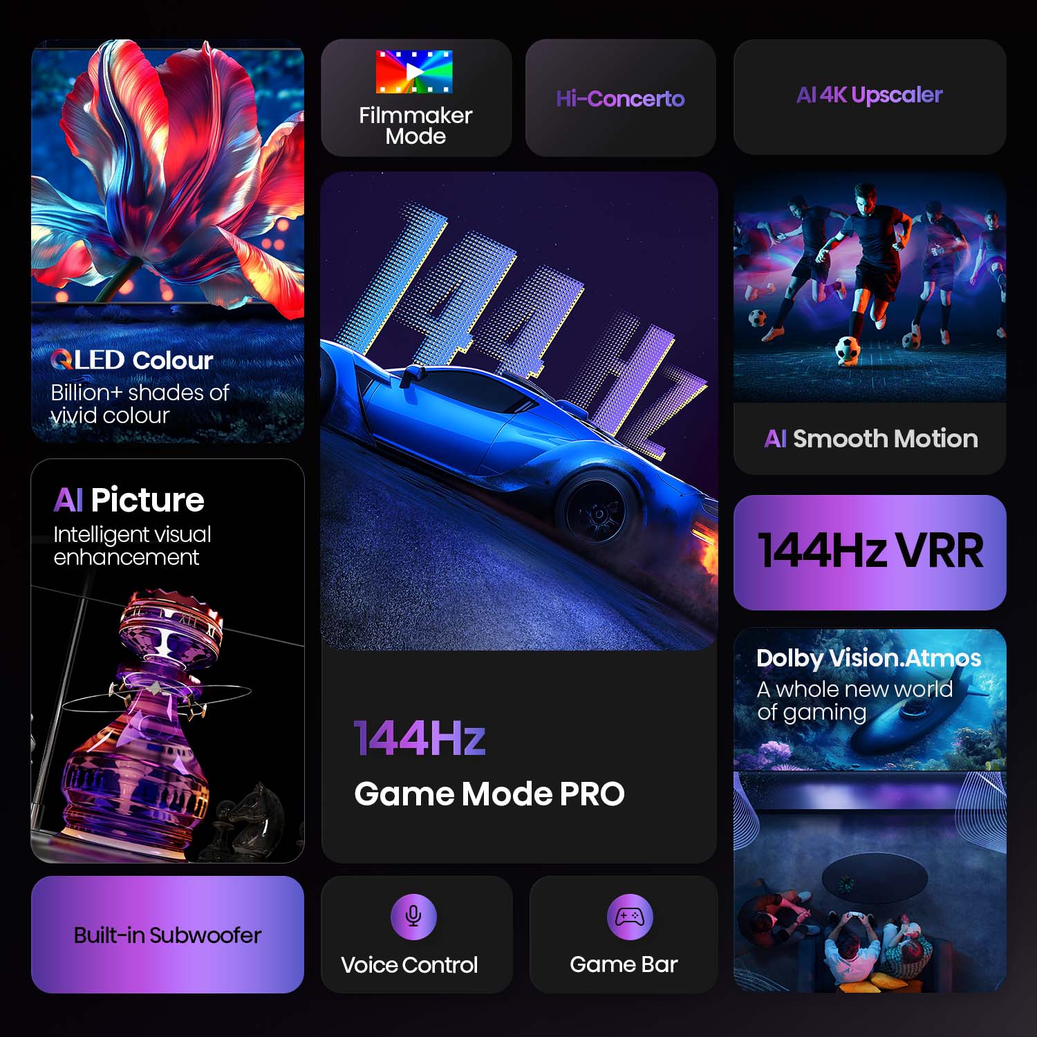 100" Q7QAU 4K QLED 144Hz Smart TV 100" Q7QAU 4K QLED 144Hz Smart TV