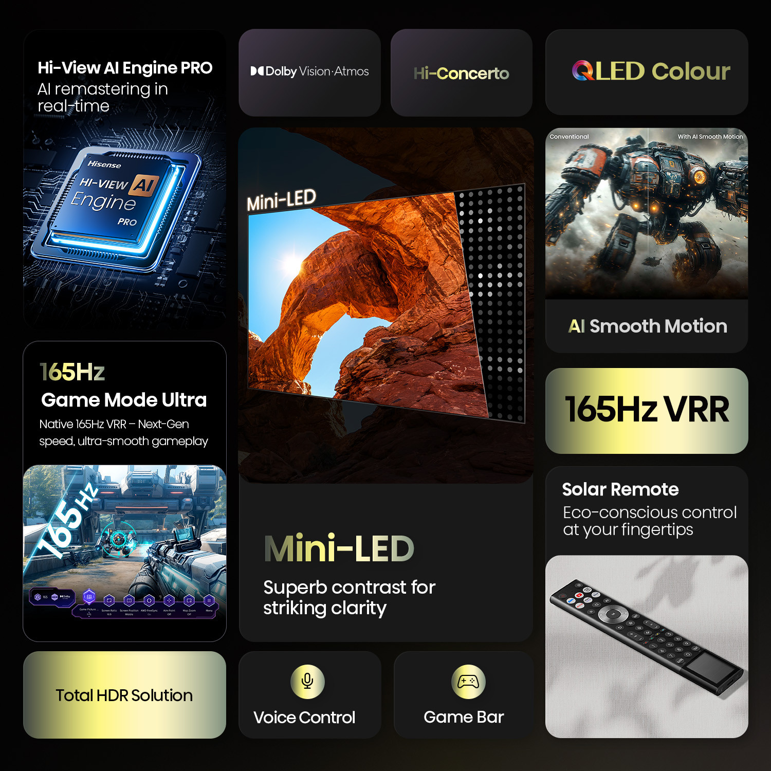 100" ULED MiniLED U6QAU PRO 4K QLED 165Hz Smart TV 100" ULED MiniLED U6QAU PRO 4K QLED 165Hz Smart TV