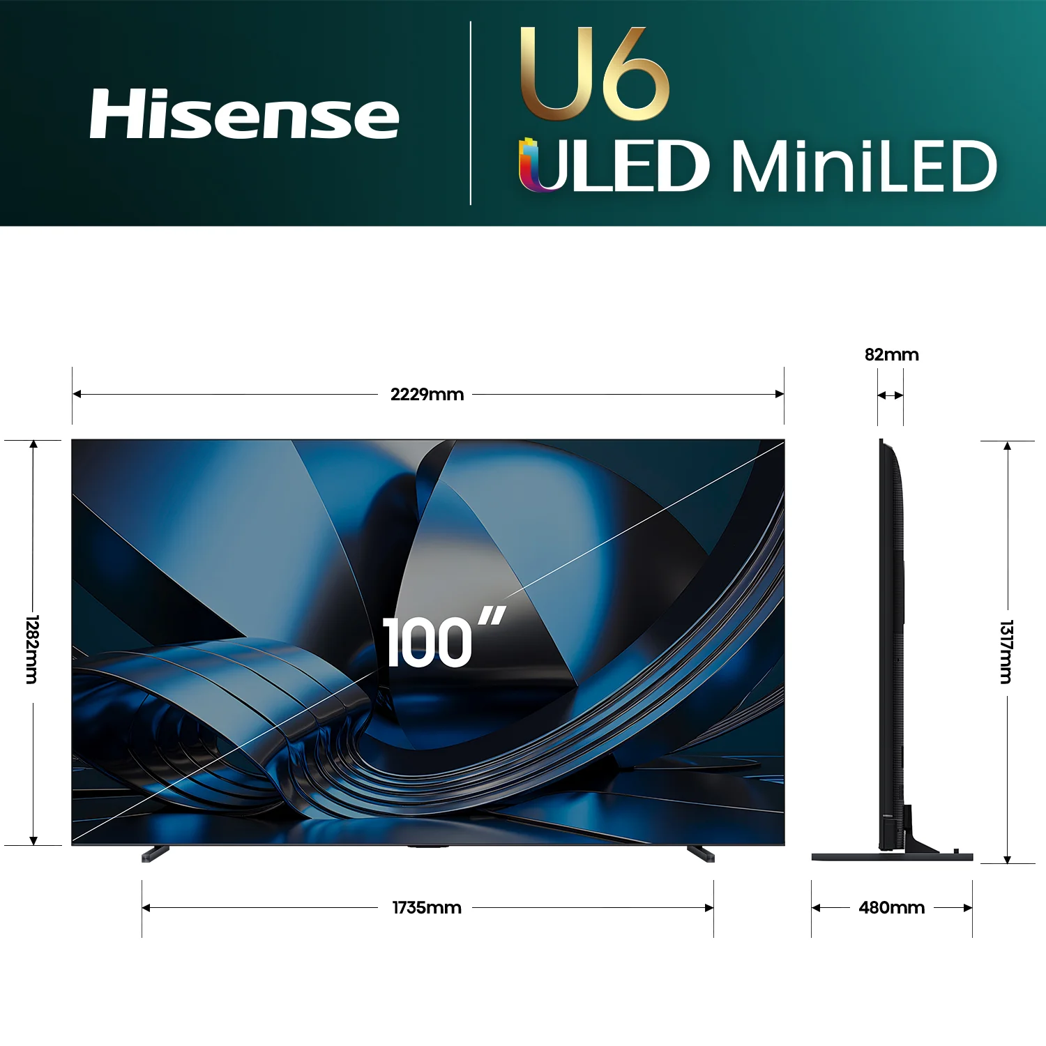 100" U6S ULED MiniLED 165Hz 4k TV 100" U6S ULED MiniLED 165Hz 4k TV