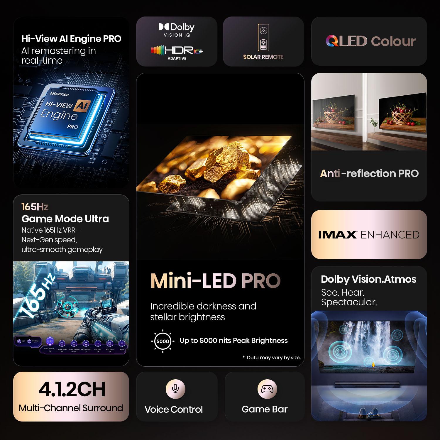 100" ULED MiniLED U8QAU 4K QLED 165Hz Smart TV 100" ULED MiniLED U8QAU 4K QLED 165Hz Smart TV