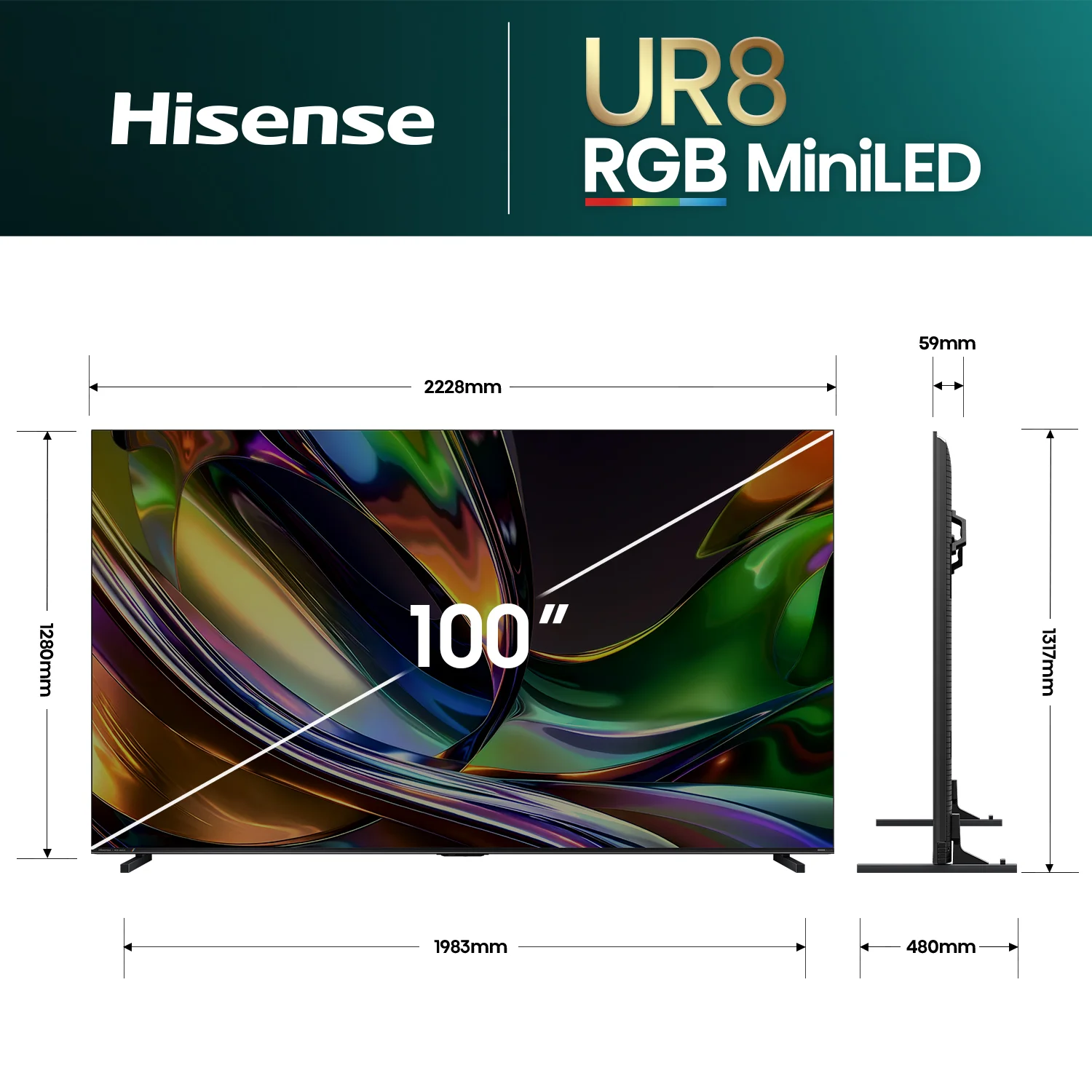 100" UR8S RGB MiniLED 180Hz 4K Smart AI TV 100" UR8S RGB MiniLED 180Hz 4K Smart AI TV