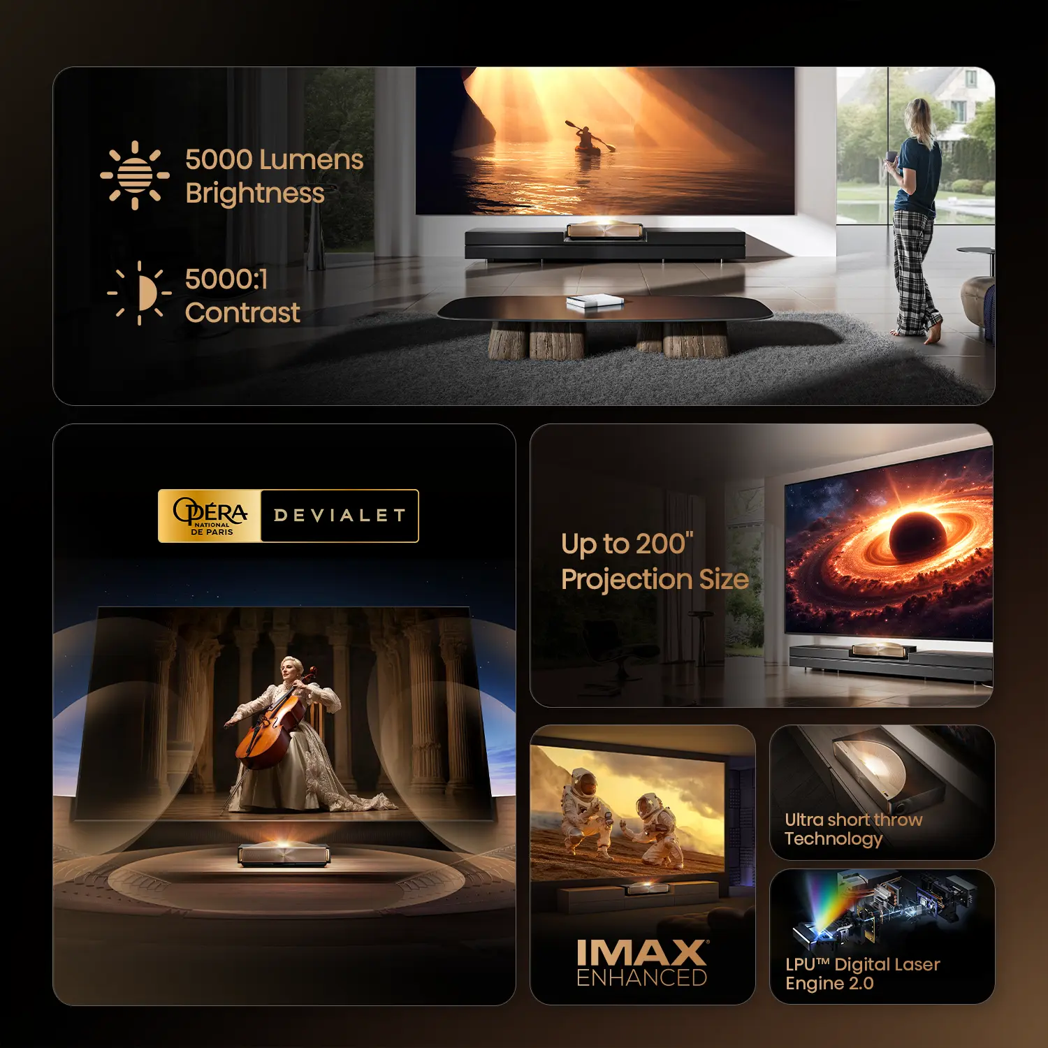 120" Ultra Short Throw 4K Triple Laser TV L9Q 120" Ultra Short Throw 4K Triple Laser TV L9Q