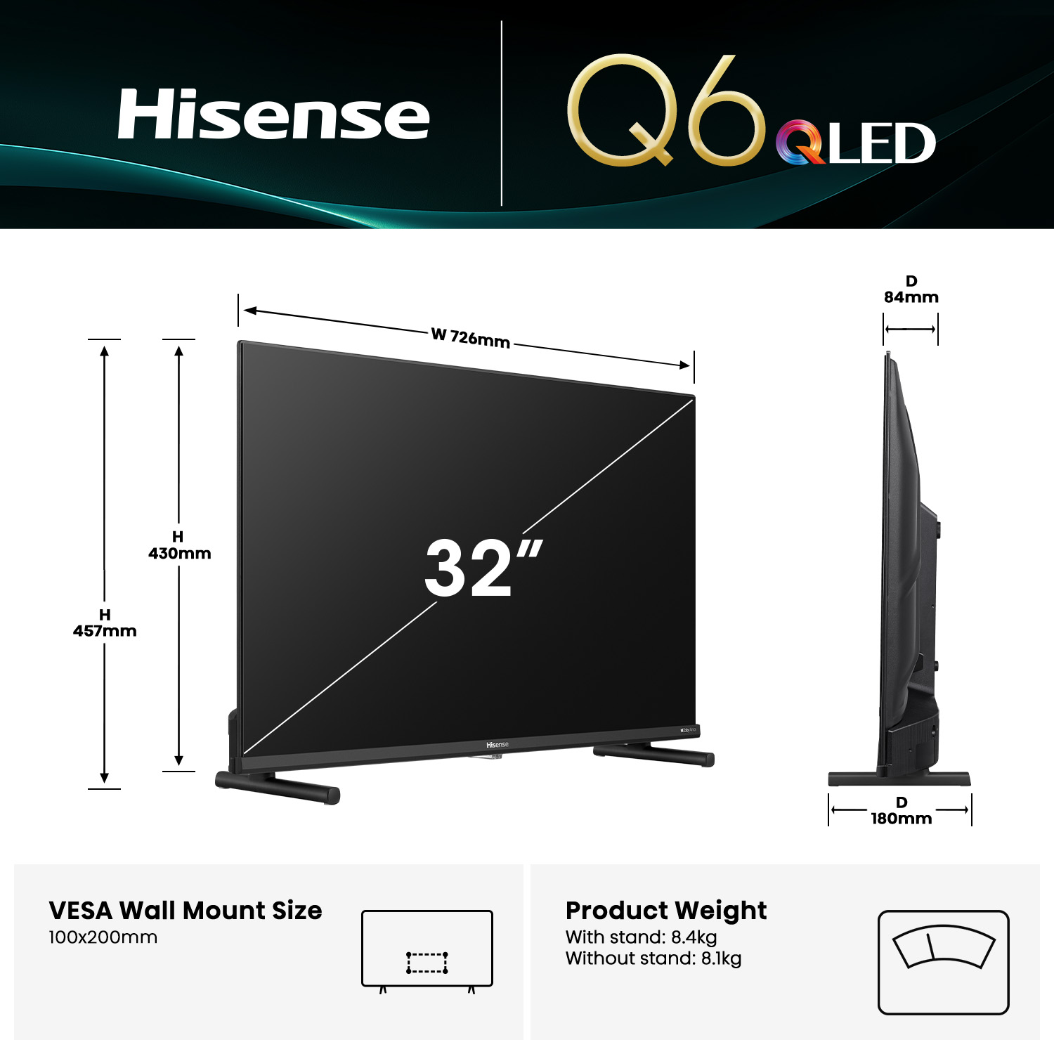 32" Q6QAU FHD QLED Smart TV 32" Q6QAU FHD QLED Smart TV