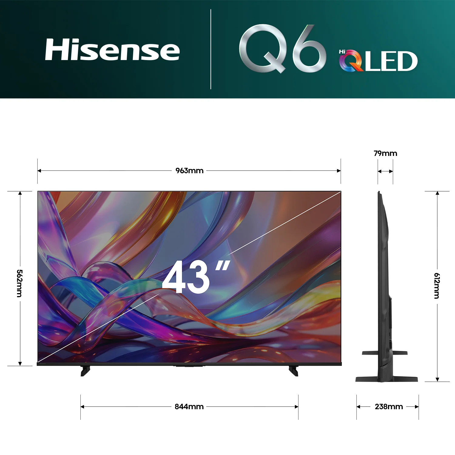43" Q6S Hi-QLED 4K Smart TV 43" Q6S Hi-QLED 4K Smart TV