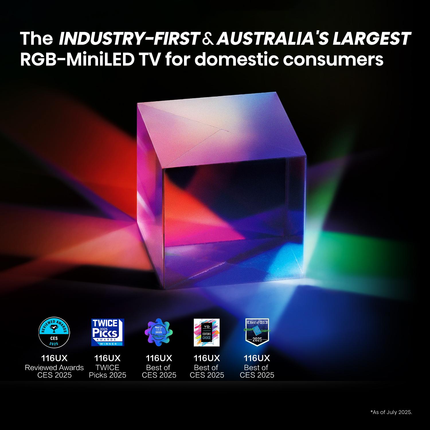 116'' RGB-MiniLED UX 4K 165Hz Smart TV 116'' RGB-MiniLED UX 4K 165Hz Smart TV