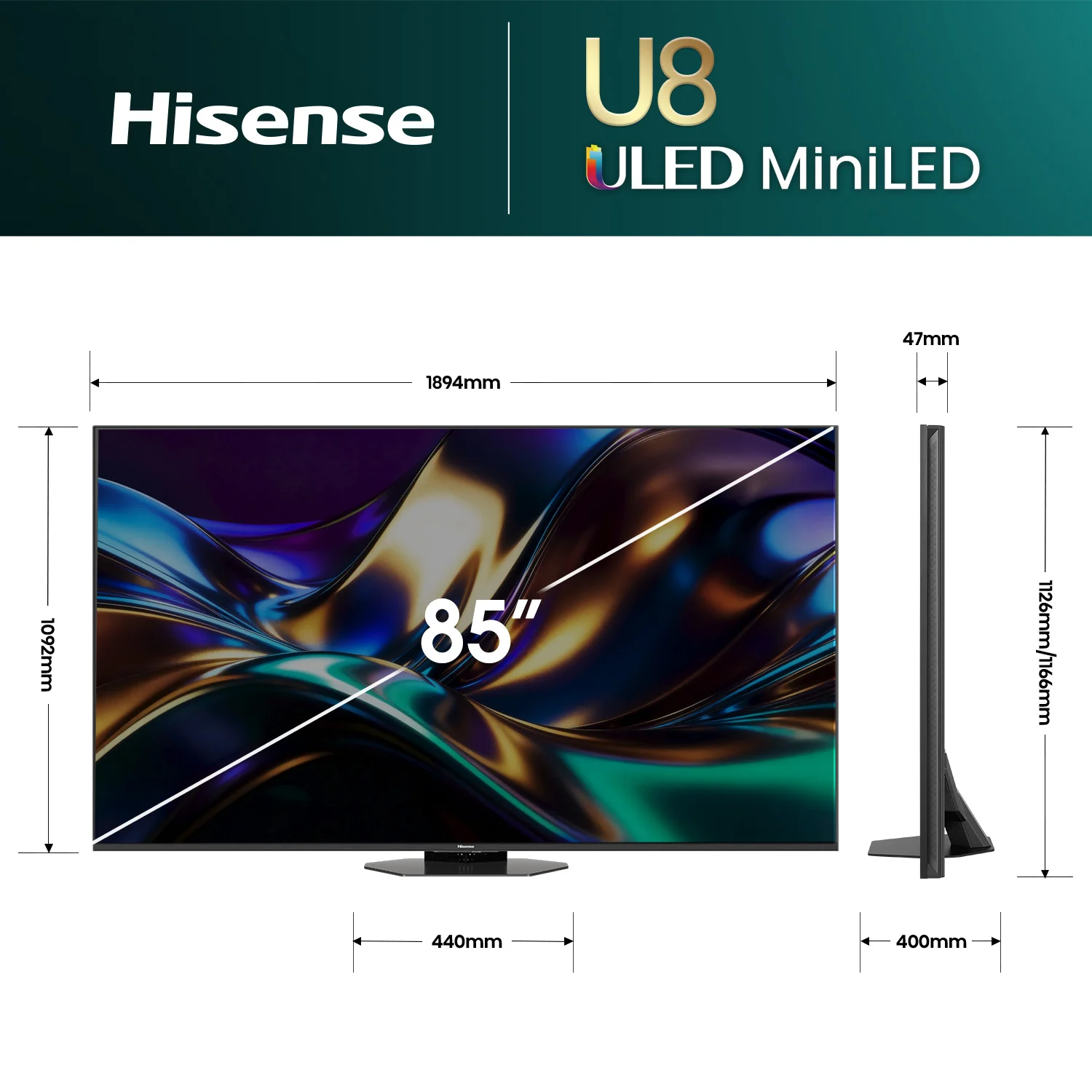 85" U85 ULED MiniLED 165Hz 4k Smart AI TV 85" U85 ULED MiniLED 165Hz 4k Smart AI TV