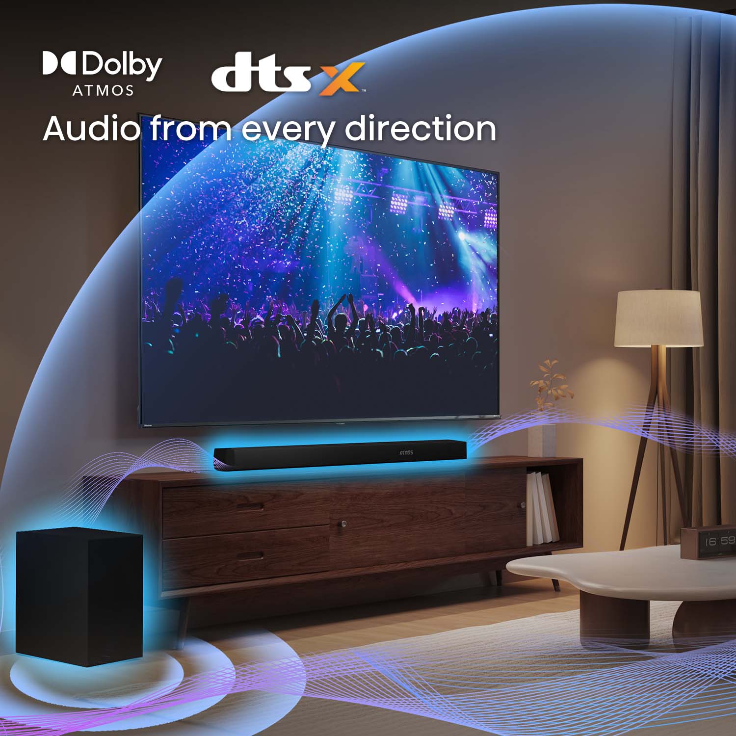 AX5100Q 580W 5.1 Channel Soundbar with Dolby Atmos AX5100Q 580W 5.1 Channel Soundbar with Dolby Atmos