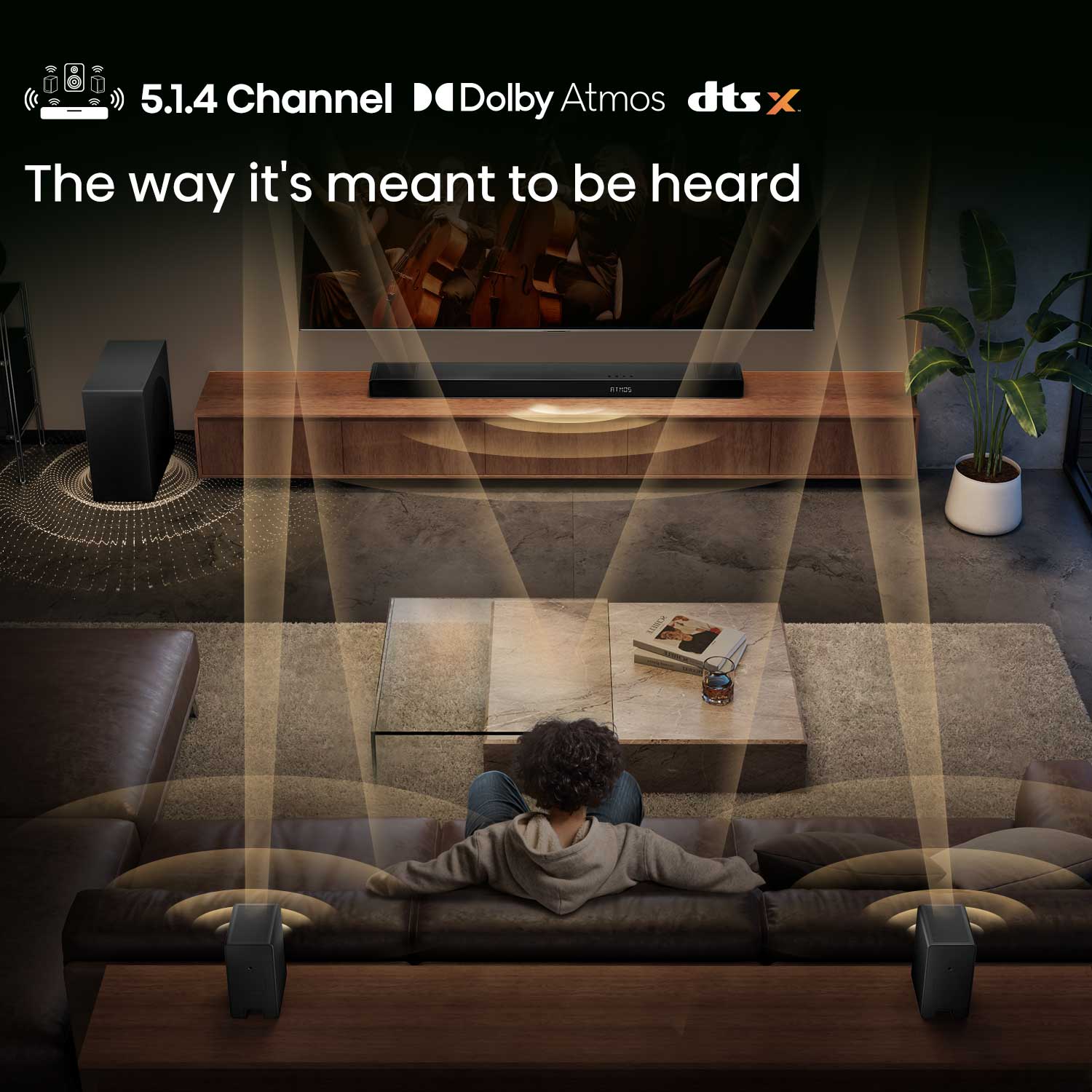 AX5140Q 600W 5.1.4 Channel Soundbar with Dolby Atmos AX5140Q 600W 5.1.4 Channel Soundbar with Dolby Atmos