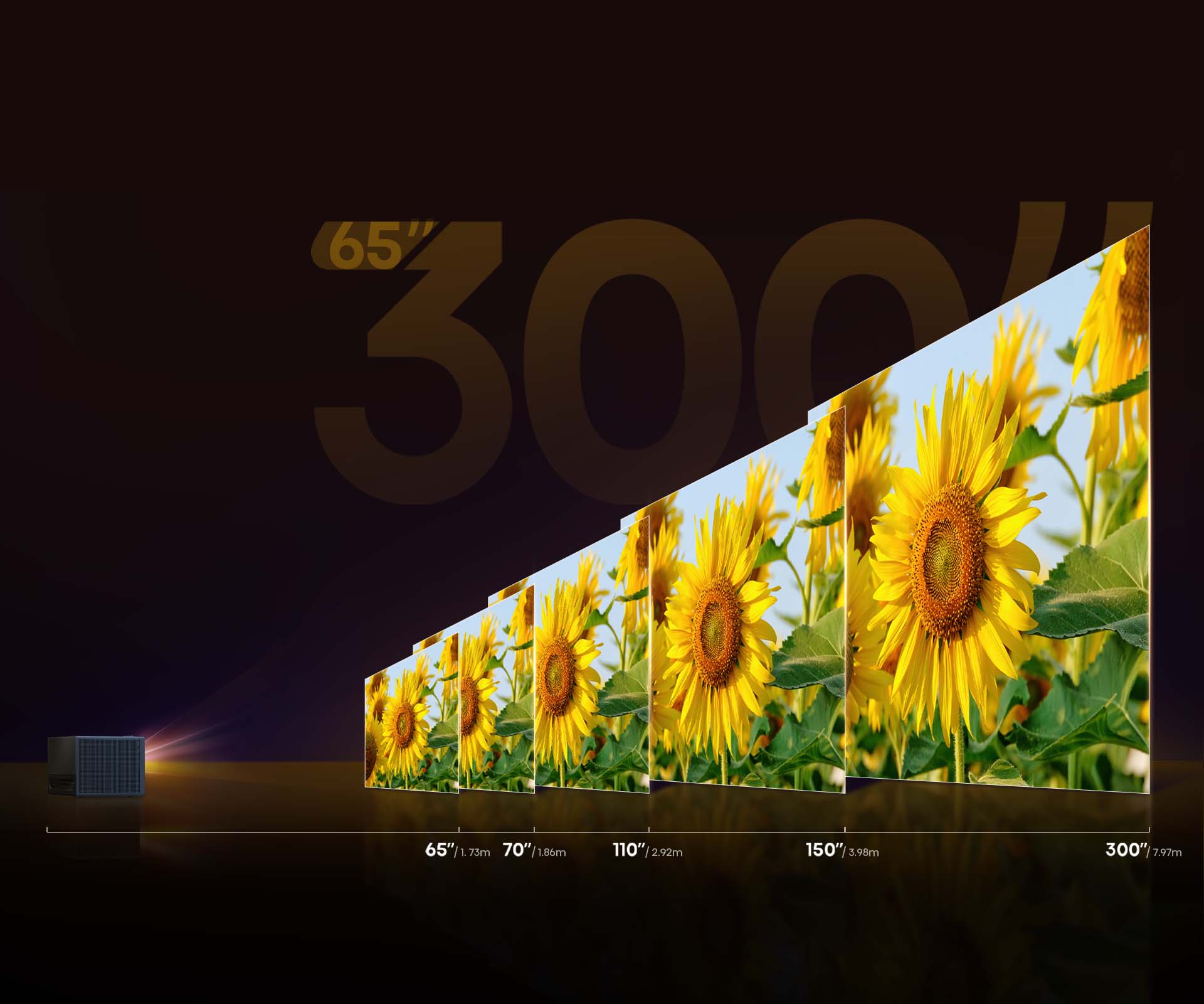 65″~300″ C1 4K TriChroma Laser Mini Projector 65″~300″ C1 4K TriChroma Laser Mini Projector