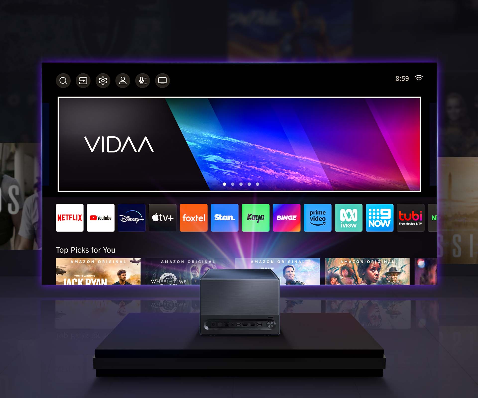 65″~300″ C1 4K TriChroma Laser Mini Projector 65″~300″ C1 4K TriChroma Laser Mini Projector