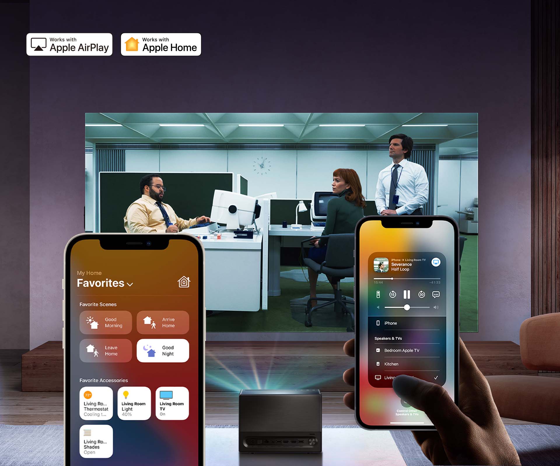 65″~300″ C1 4K TriChroma Laser Mini Projector 65″~300″ C1 4K TriChroma Laser Mini Projector