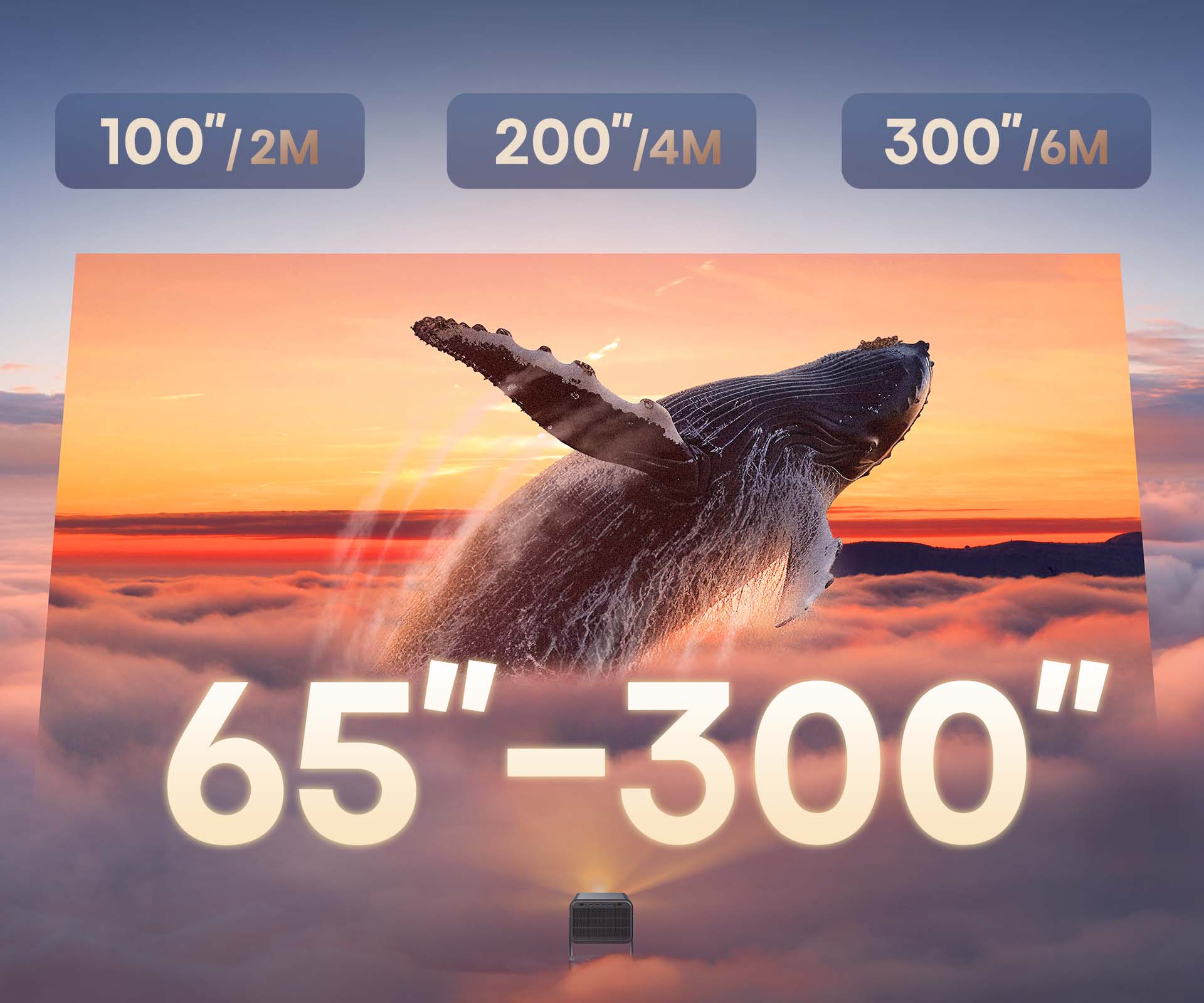65″~300″ C2 Ultra 4K Trichroma Laser Mini Projector 65″~300″ C2 Ultra 4K Trichroma Laser Mini Projector