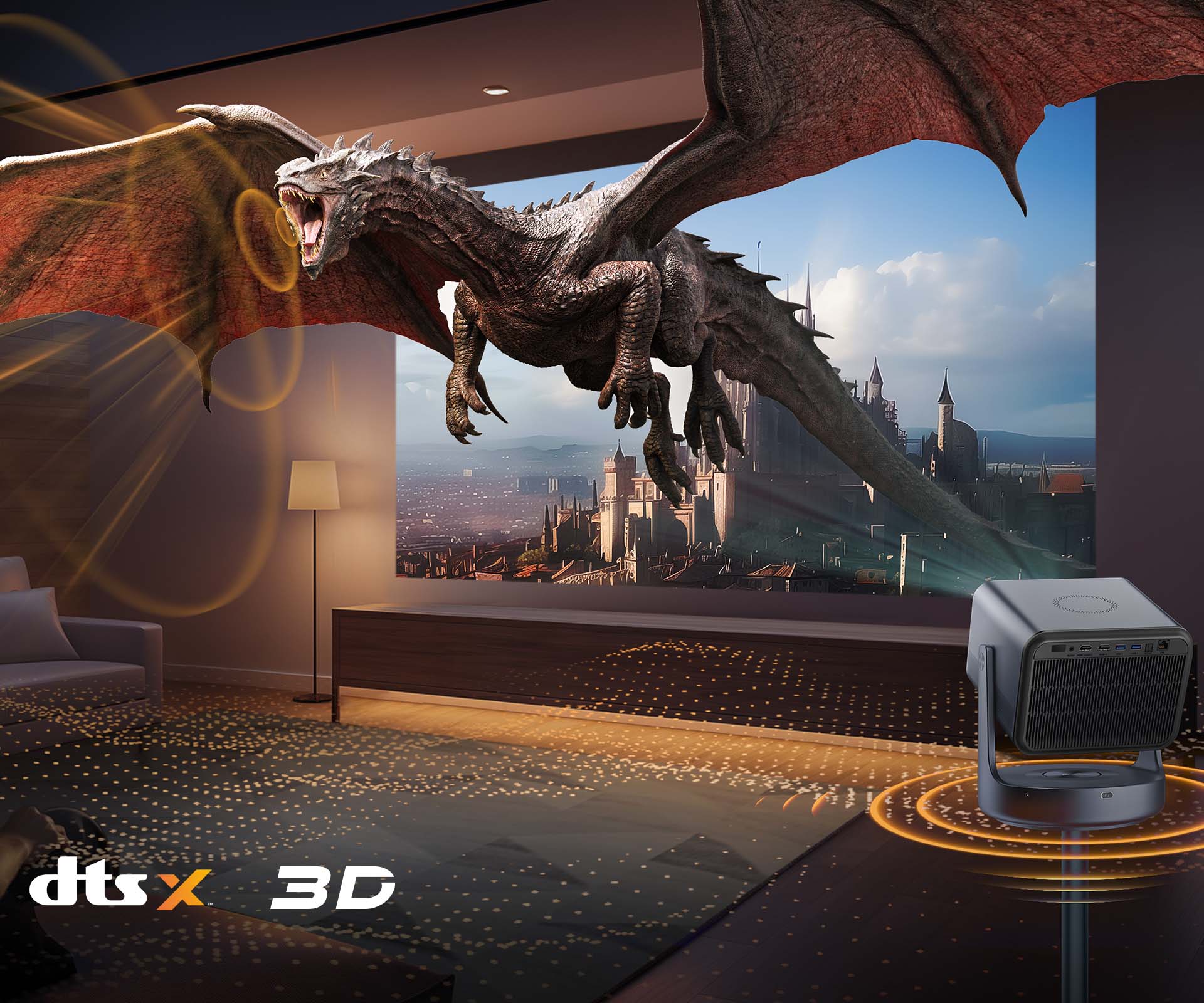 65″~300″ C2 Ultra 4K Trichroma Laser Mini Projector 65″~300″ C2 Ultra 4K Trichroma Laser Mini Projector