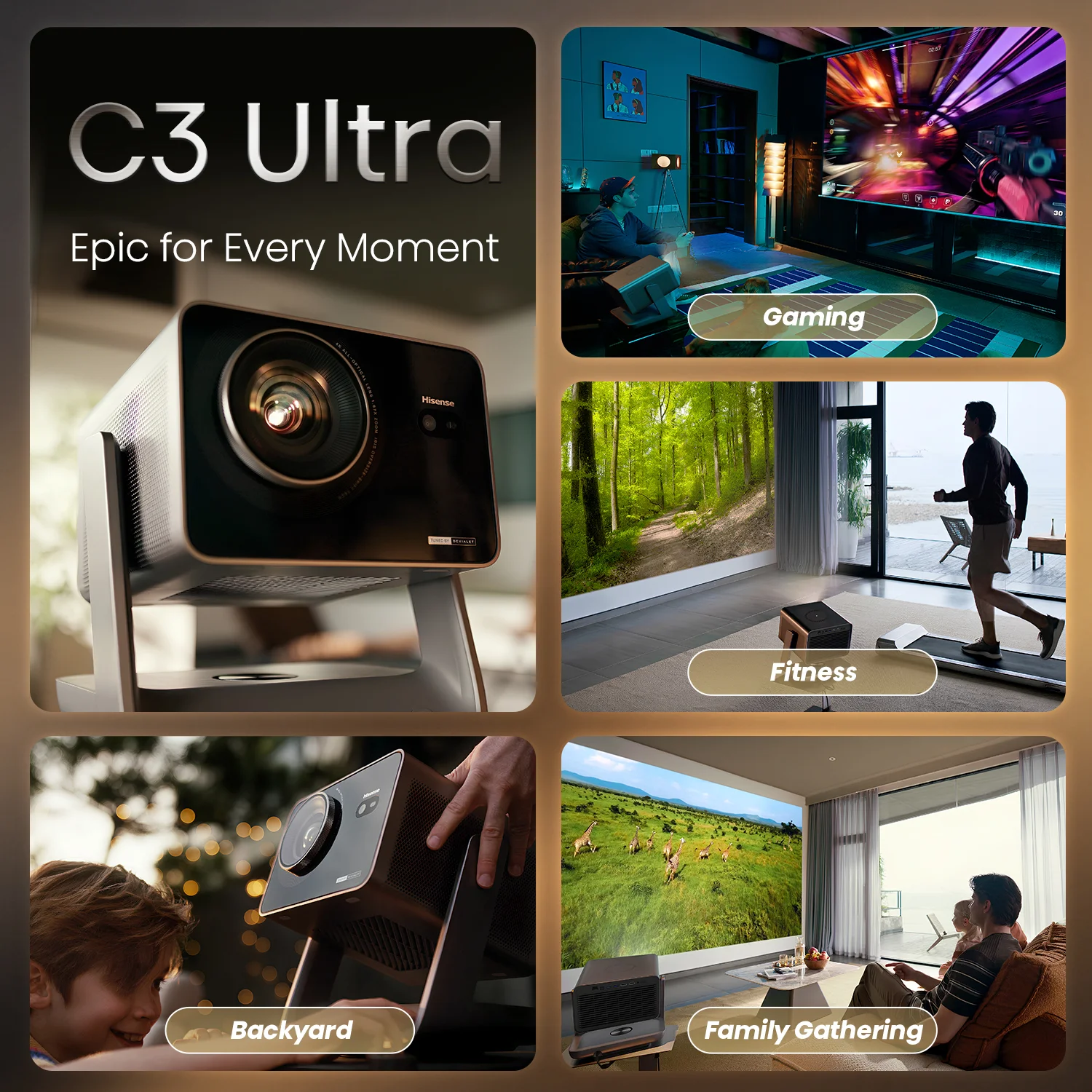C3 Ultra 65''-300'' 4K RGB Triple Laser Projector C3 Ultra 65''-300'' 4K RGB Triple Laser Projector