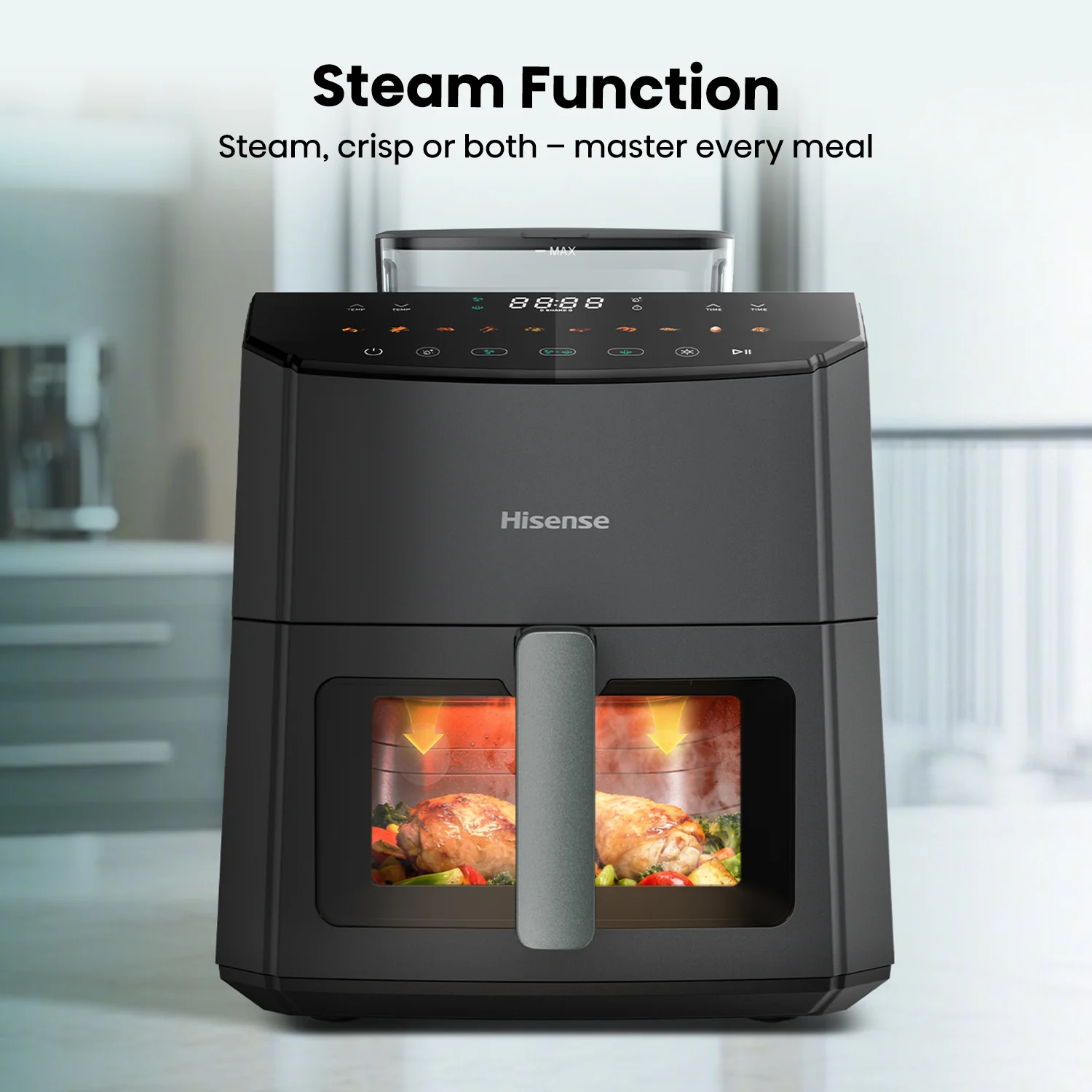 7L Single Basket Air Fryer with True Steam 7L Single Basket Air Fryer with True Steam