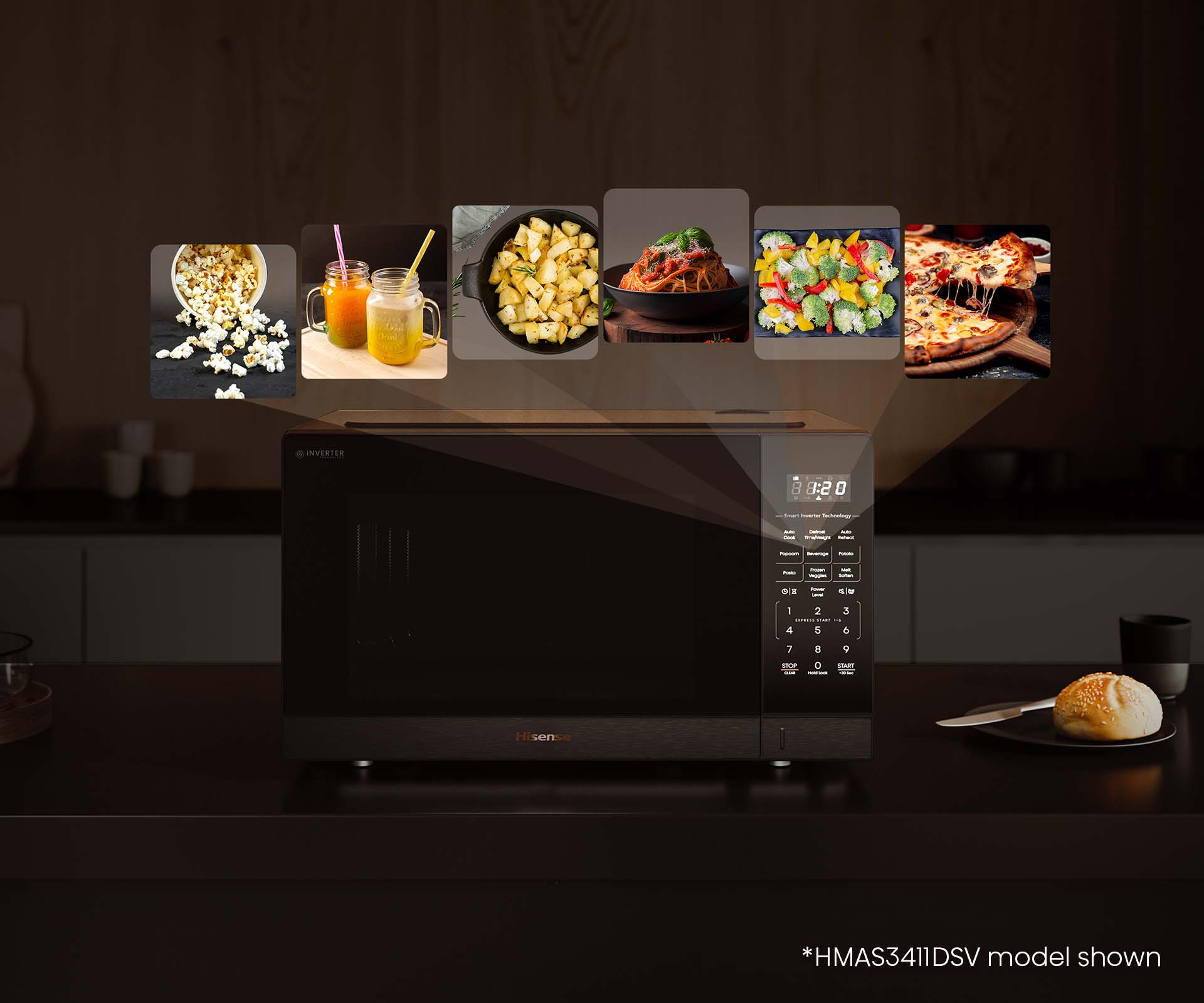 20L 800W Black Microwave 20L 800W Black Microwave