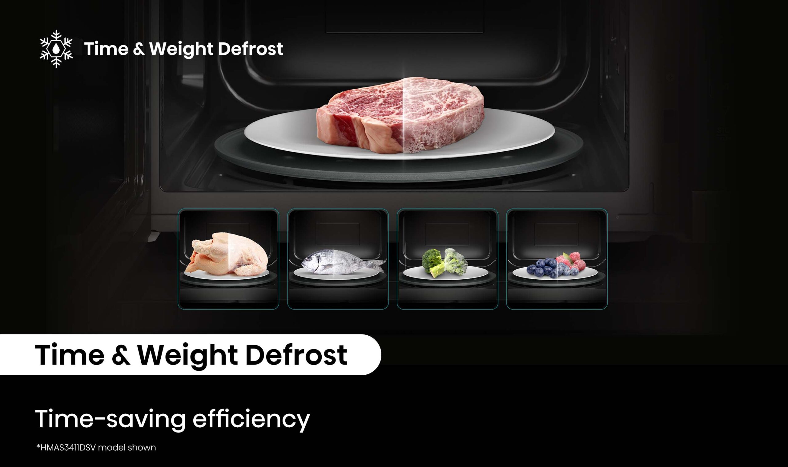 34L 1100W Inverter Dark Stainless Microwave 34L 1100W Inverter Dark Stainless Microwave