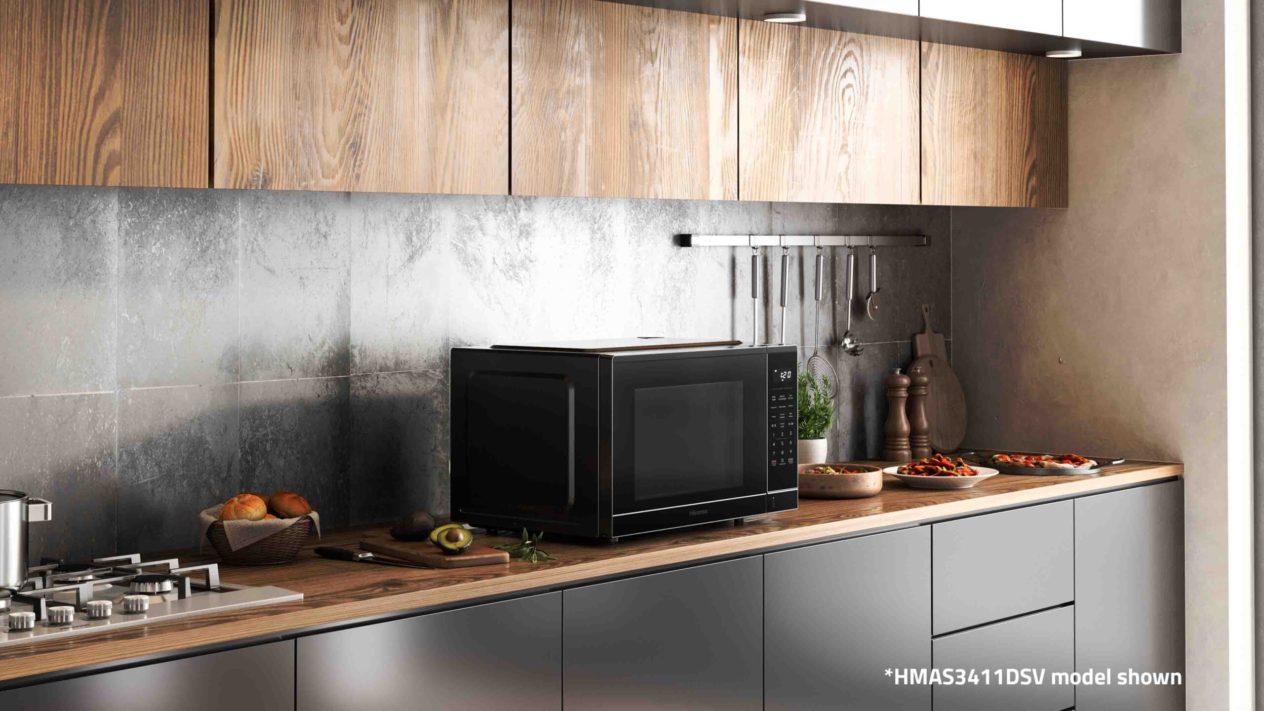 34L 1100W Inverter Dark Stainless Microwave 34L 1100W Inverter Dark Stainless Microwave