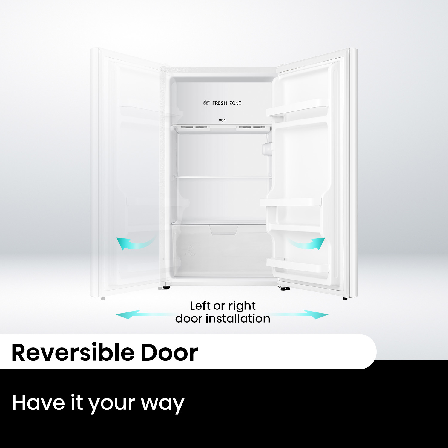 White 124L Bar Fridge White 124L Bar Fridge