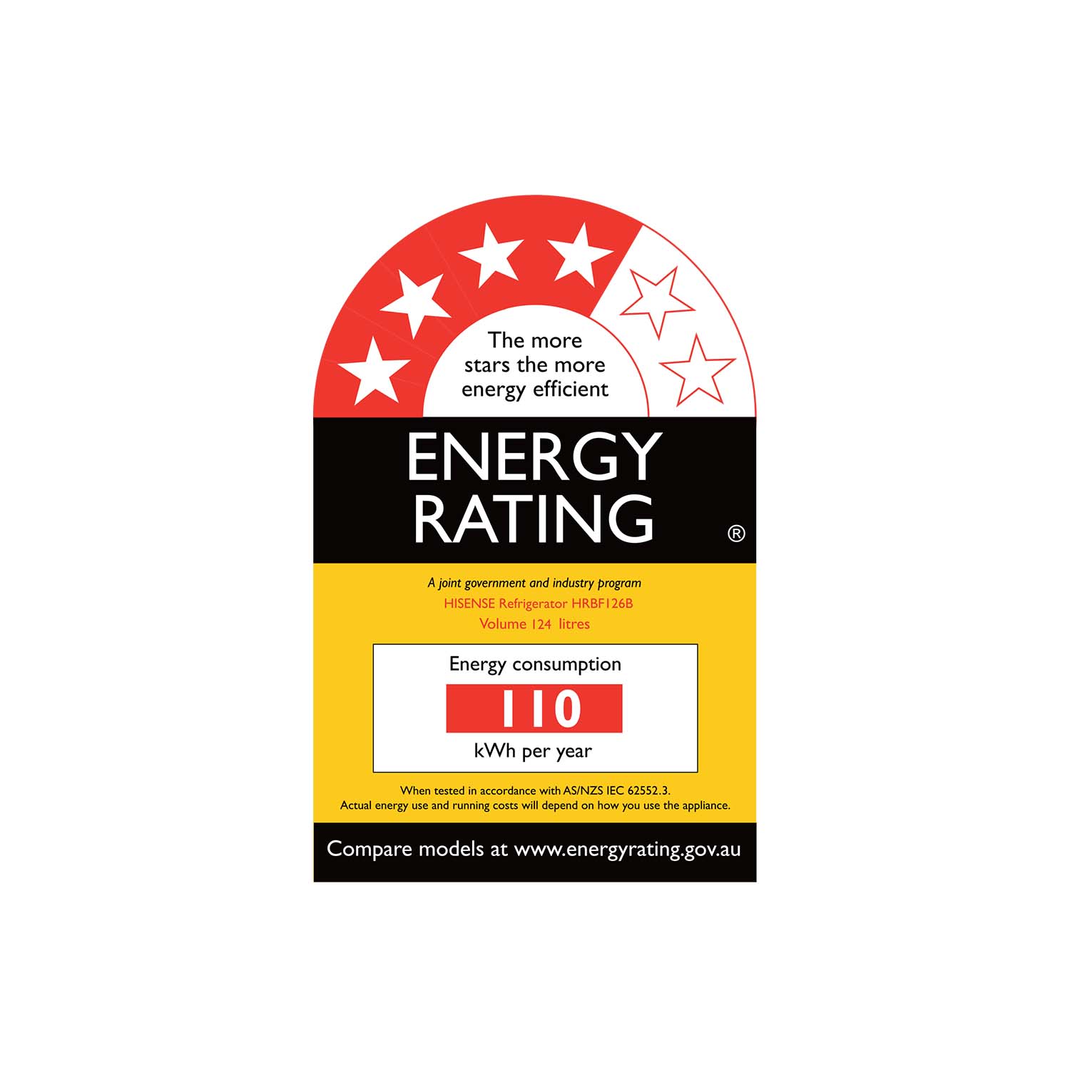 Black 124L Bar Fridge Black 124L Bar Fridge