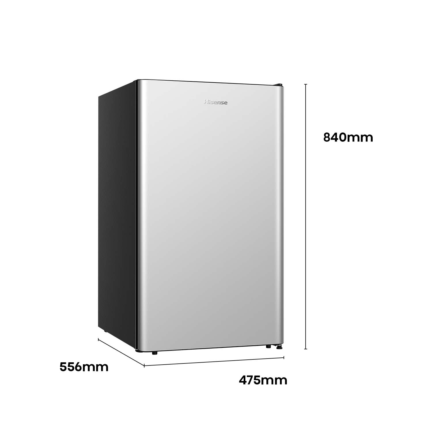 Silver 124L Bar Fridge Silver 124L Bar Fridge