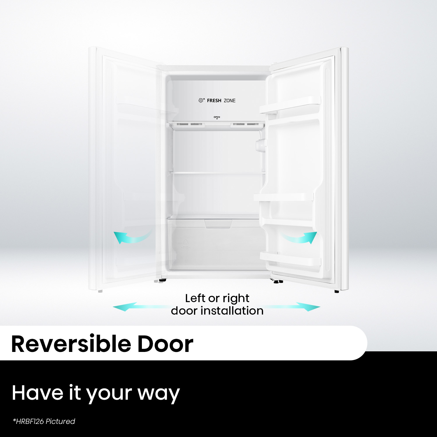 Silver 124L Bar Fridge Silver 124L Bar Fridge