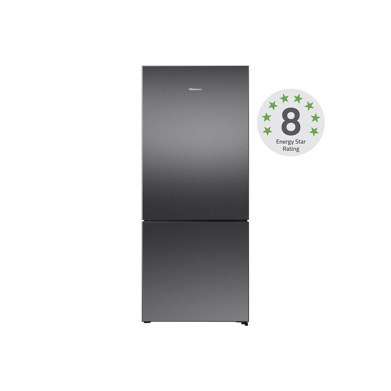 8 Star 417L Bottom-Mount Fridge Dark Stainless Steel 8 Star 417L Bottom-Mount Fridge Dark Stainless Steel