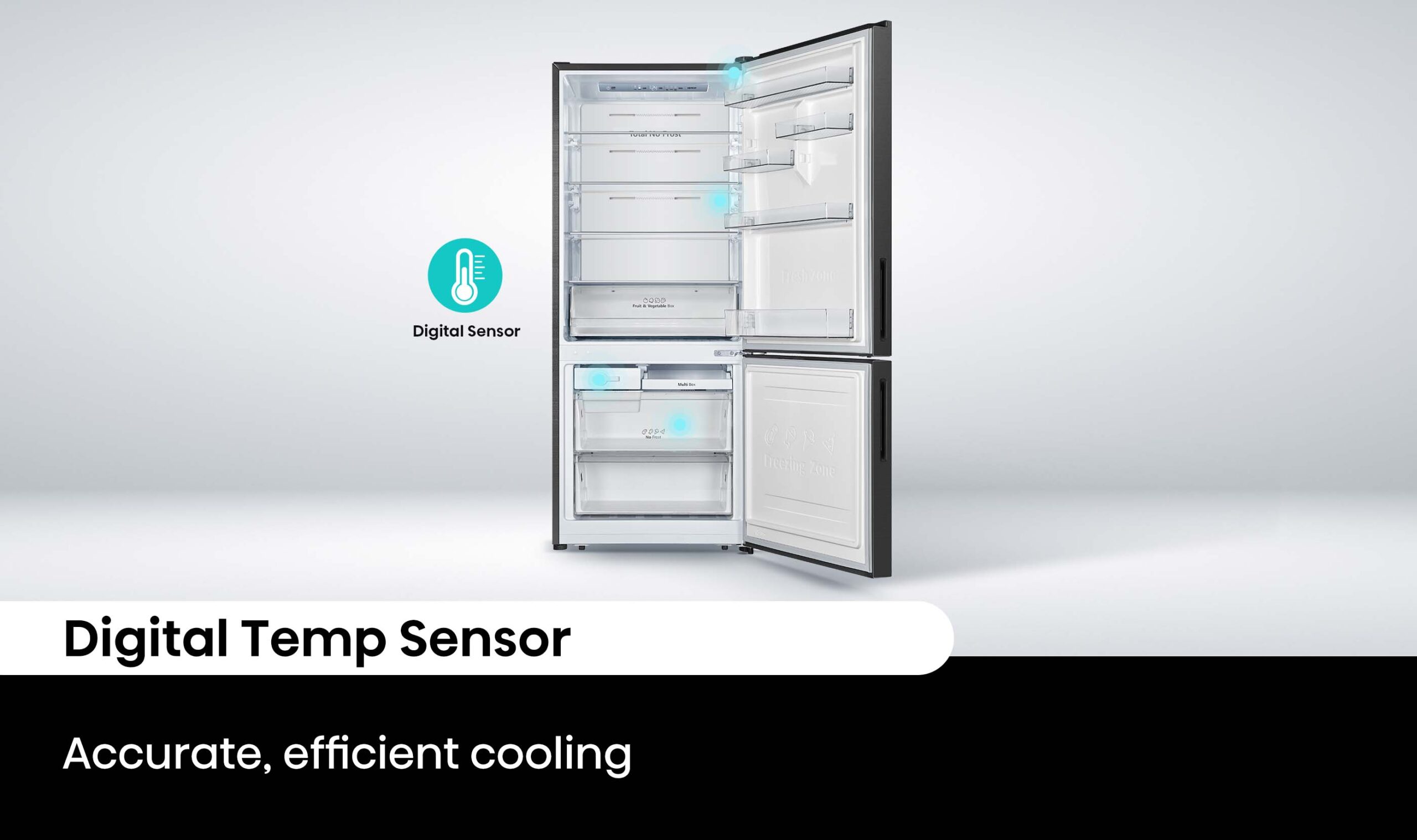 8 Star 417L Bottom-Mount Fridge Dark Stainless Steel 8 Star 417L Bottom-Mount Fridge Dark Stainless Steel