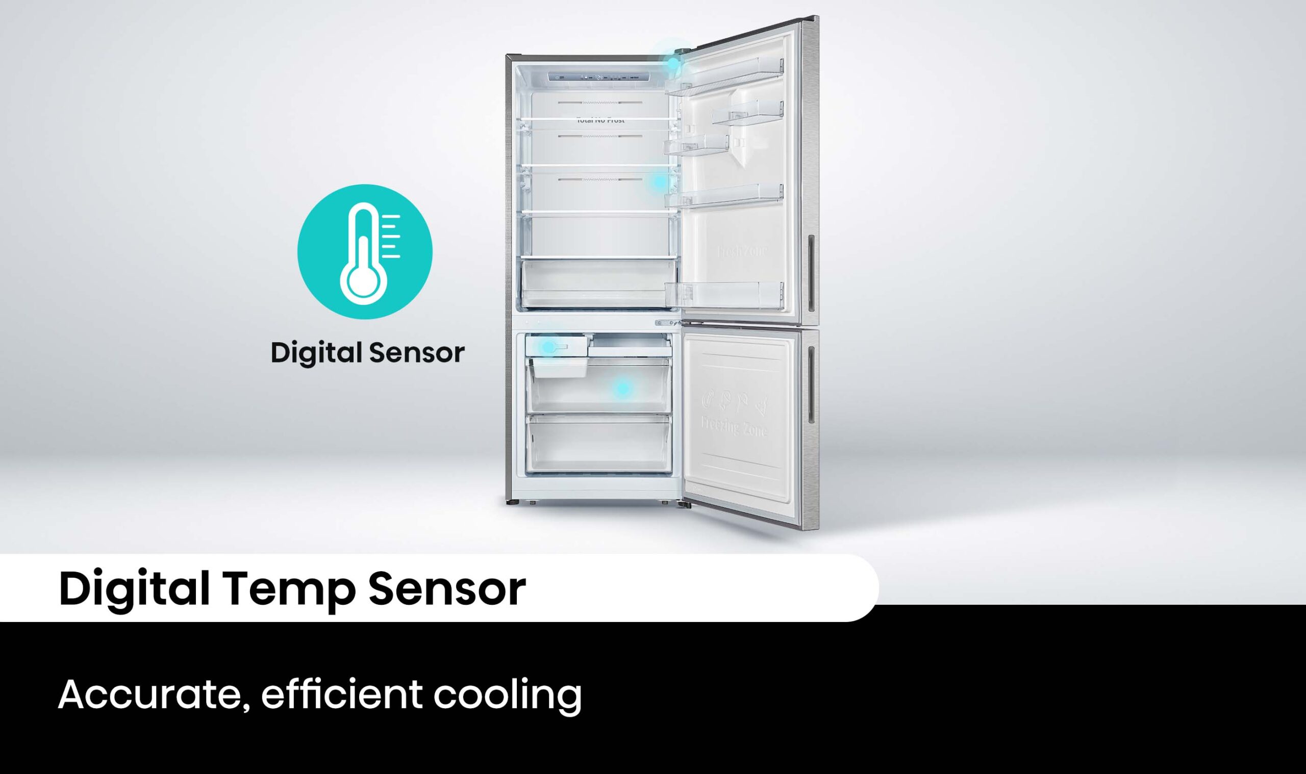 417L Bottom-Mount Fridge Stainless Steel 417L Bottom-Mount Fridge Stainless Steel