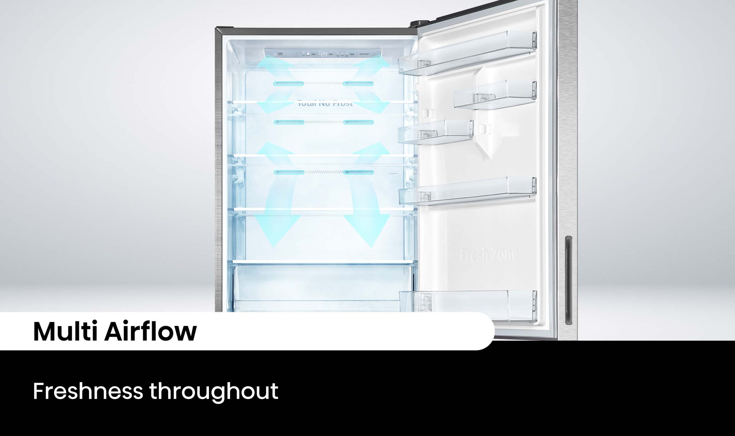 417L Bottom-Mount Fridge Stainless Steel 417L Bottom-Mount Fridge Stainless Steel