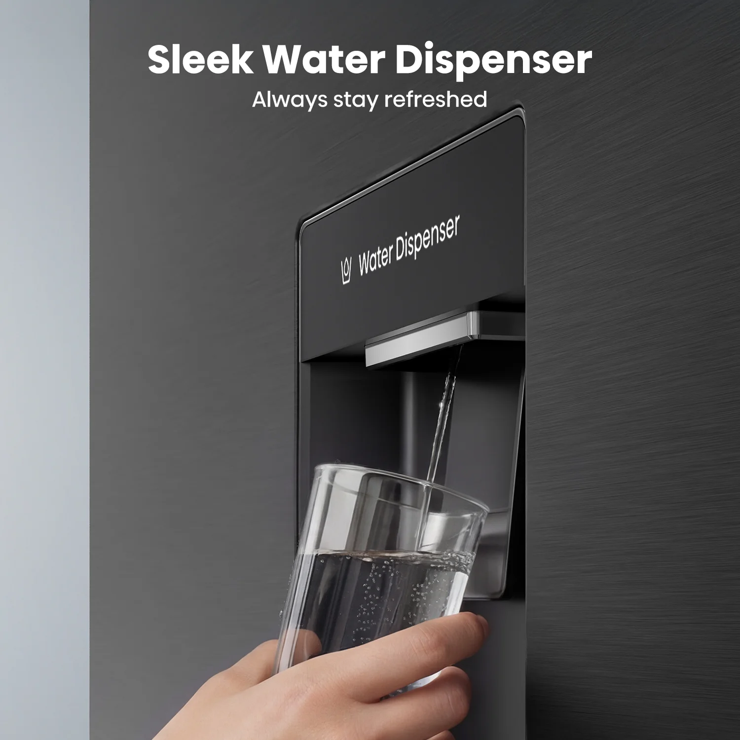 415L Bottom Mount with Water Dispenser Black Steel 415L Bottom Mount with Water Dispenser Black Steel