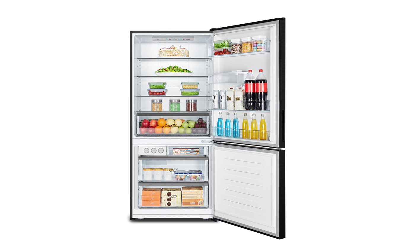 Bottom Mount PureFlat Black Steel 482L Bottom Mount PureFlat Black Steel 482L