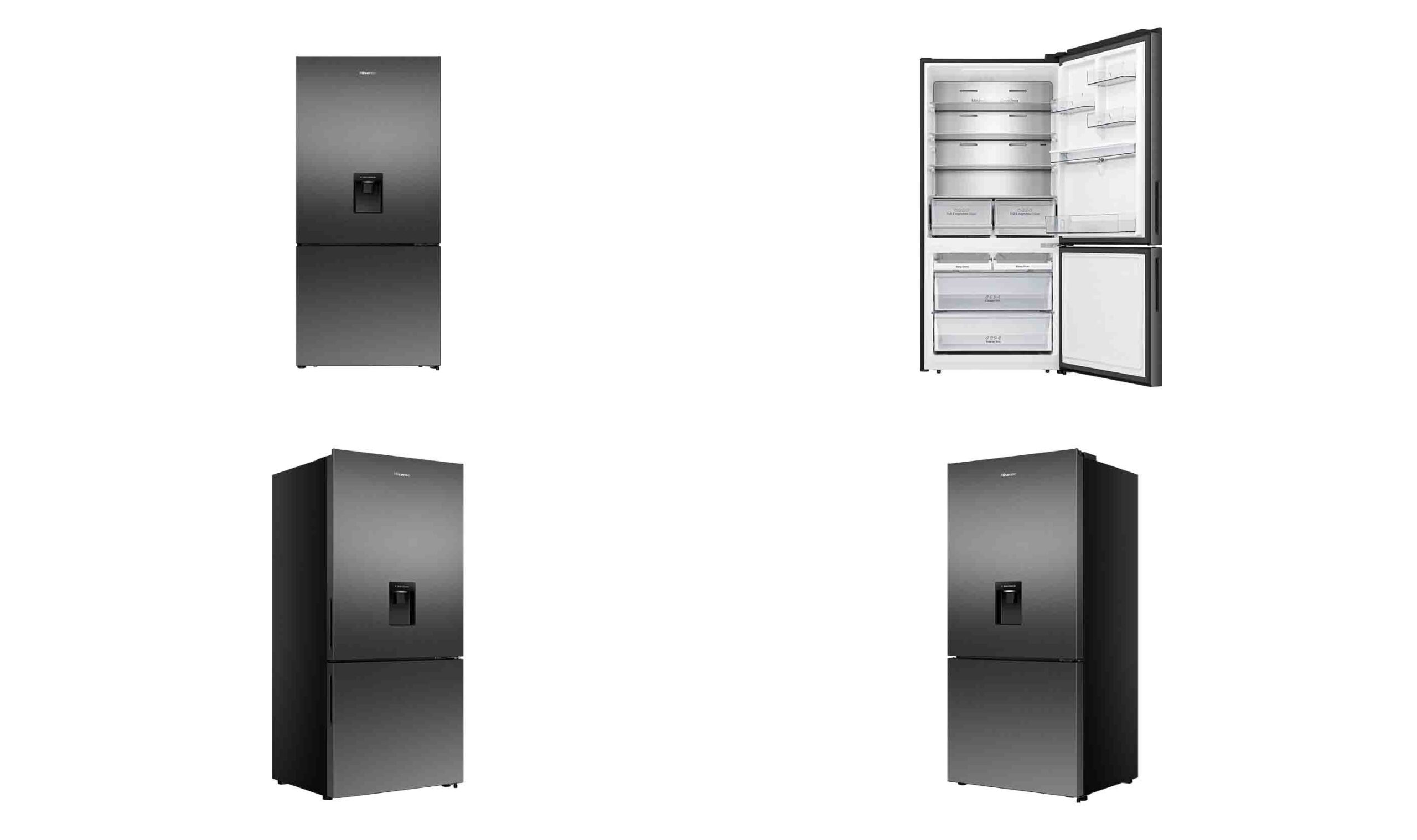 500L PureFlat Bottom-Mount Fridge Dark Steel 500L PureFlat Bottom-Mount Fridge Dark Steel