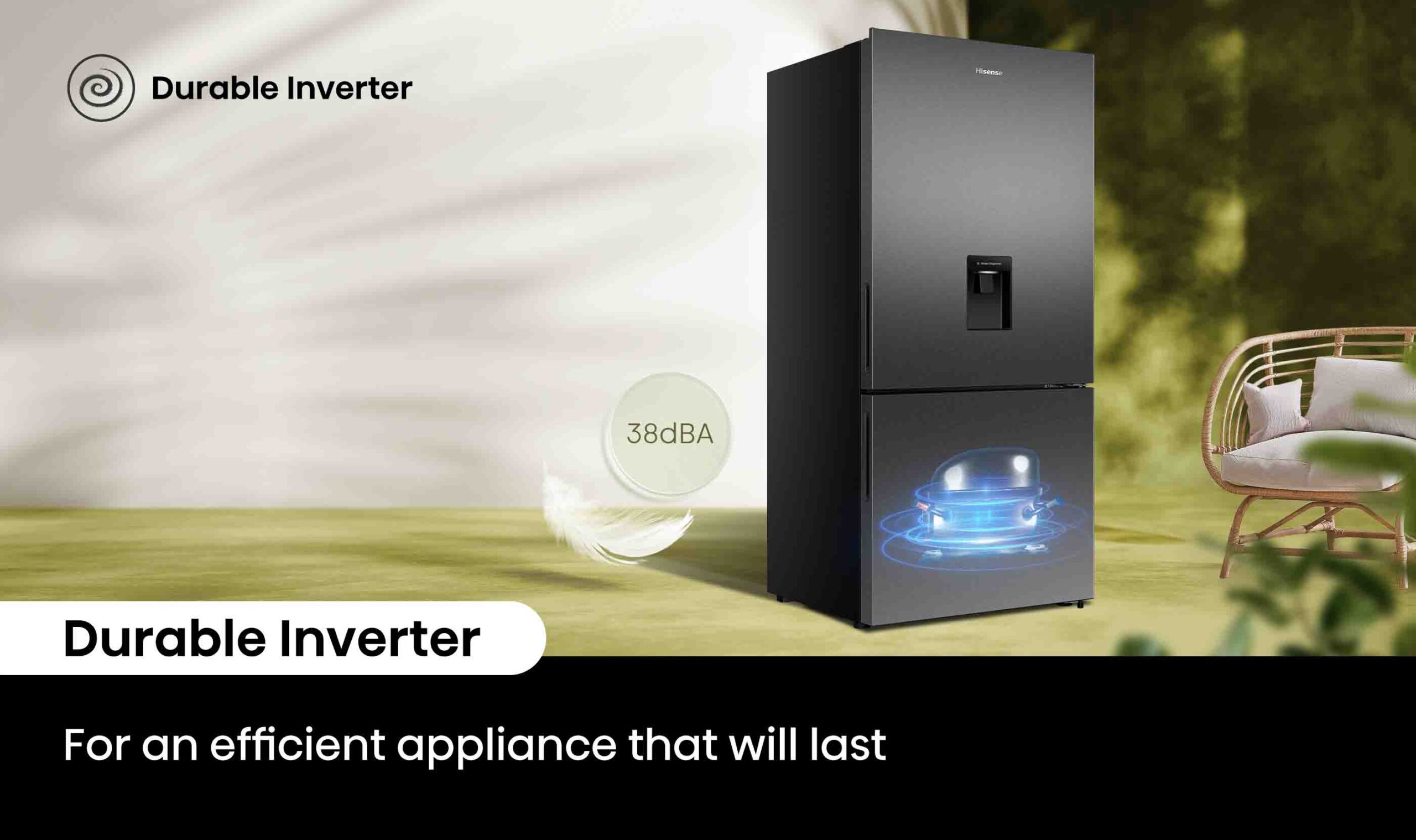 500L PureFlat Bottom-Mount Fridge Dark Steel 500L PureFlat Bottom-Mount Fridge Dark Steel