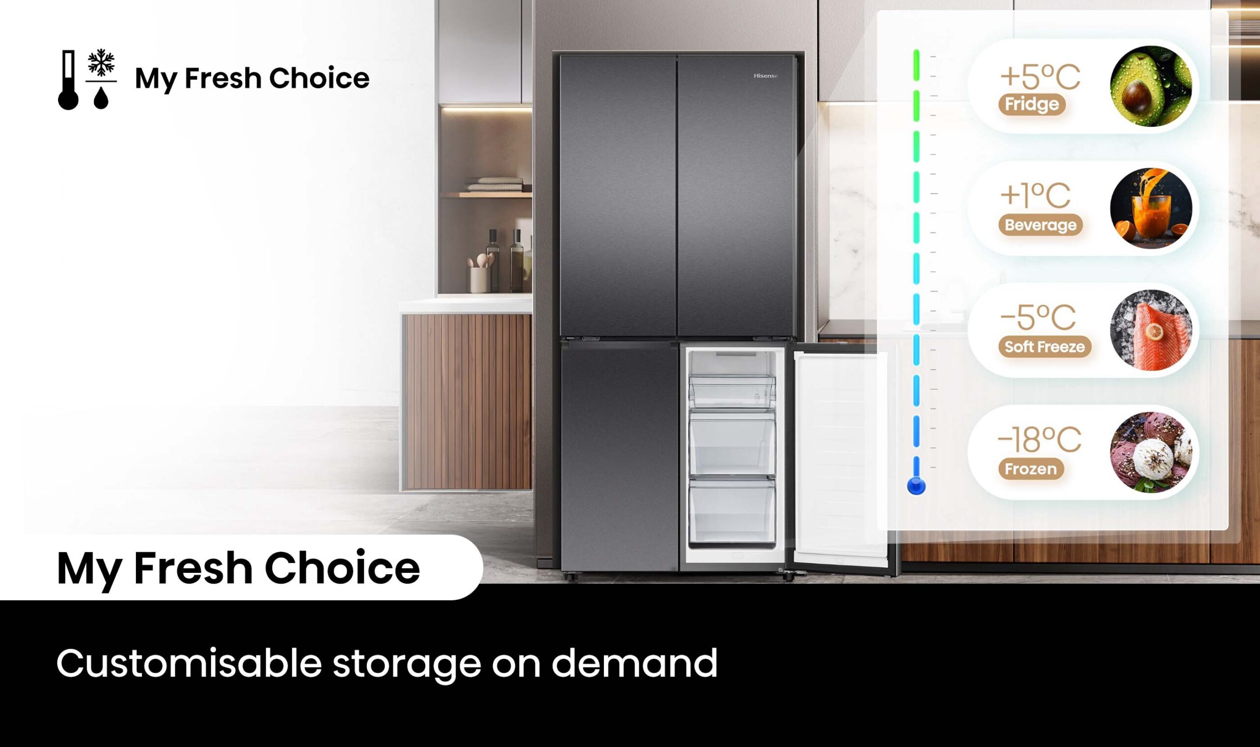 483L French Door Fridge Dark Stainless 483L French Door Fridge Dark Stainless