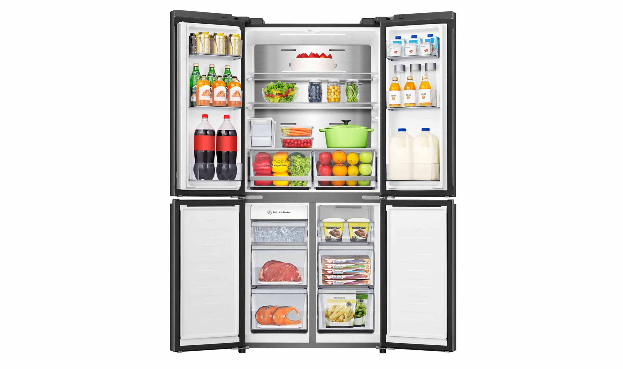 PureFlat Slim French Door 483L Dark Steel PureFlat Slim French Door 483L Dark Steel