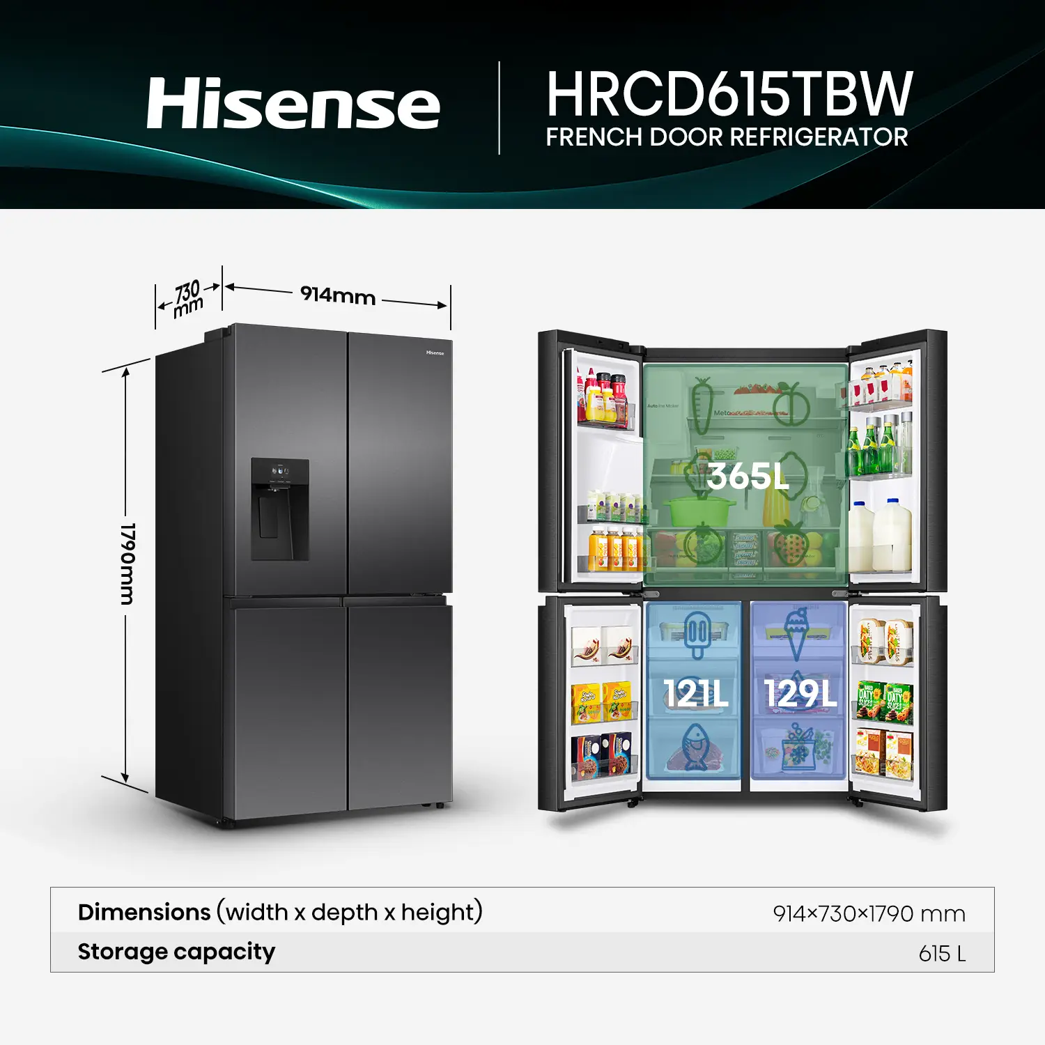 615L PureFlex French Door Fridge 615L PureFlex French Door Fridge