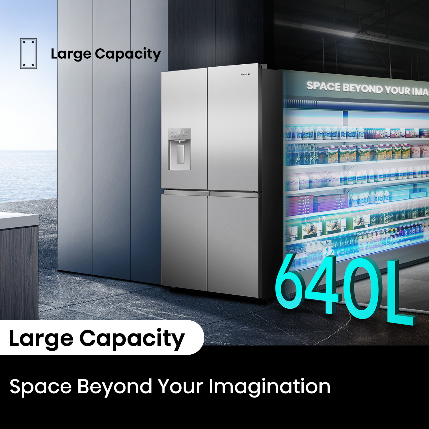 640L PureFlex French Door Stainless Steel 640L PureFlex French Door Stainless Steel