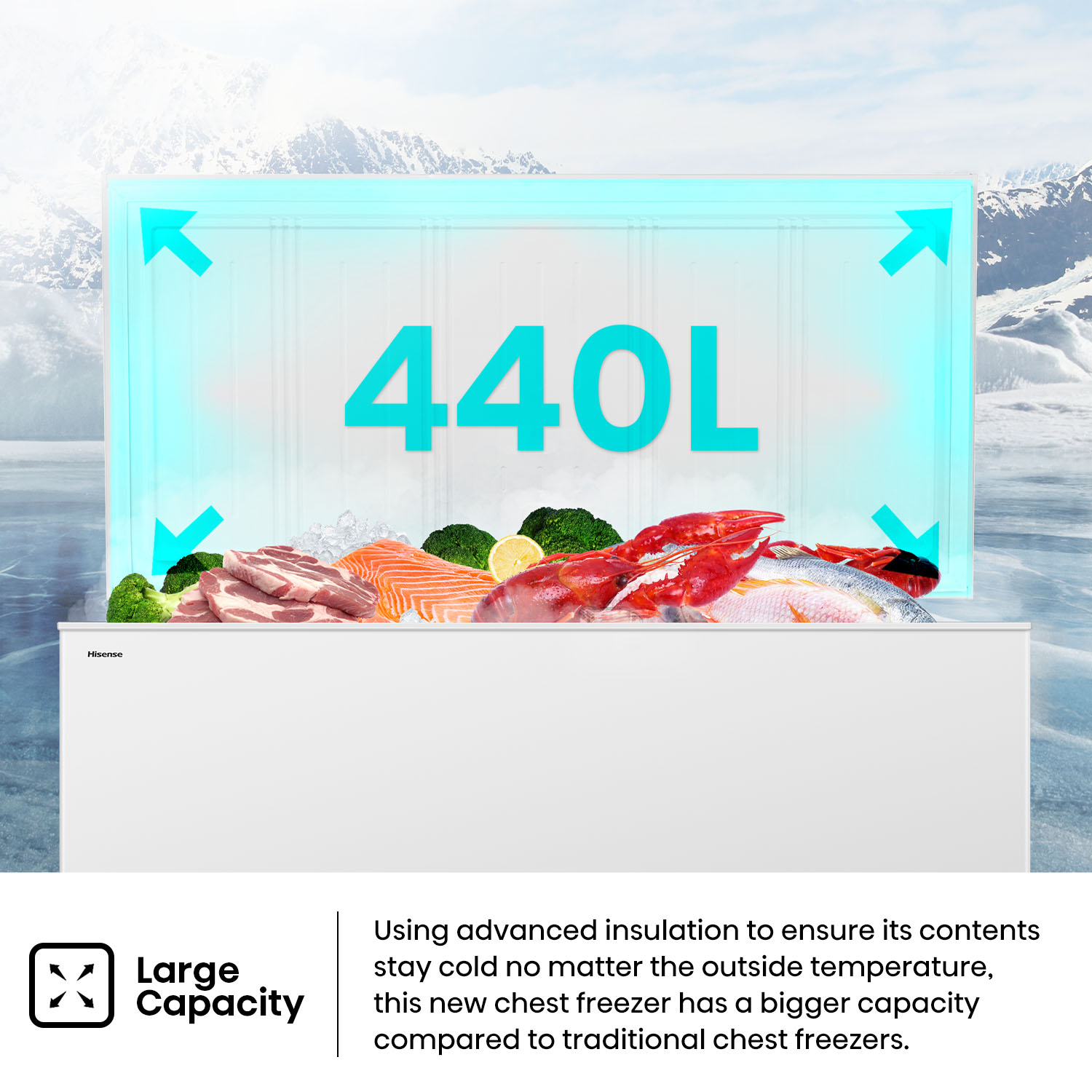 440L Hybrid Chest Freezer 440L Hybrid Chest Freezer