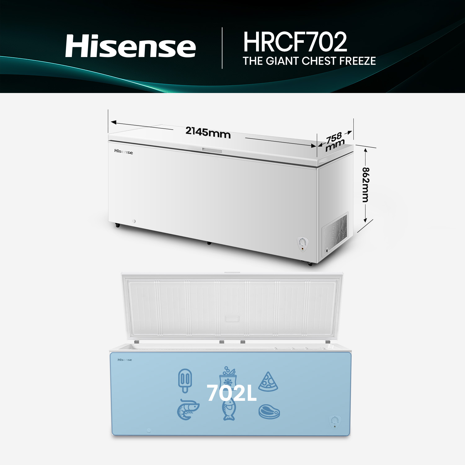 702L Chest Freezer 702L Chest Freezer