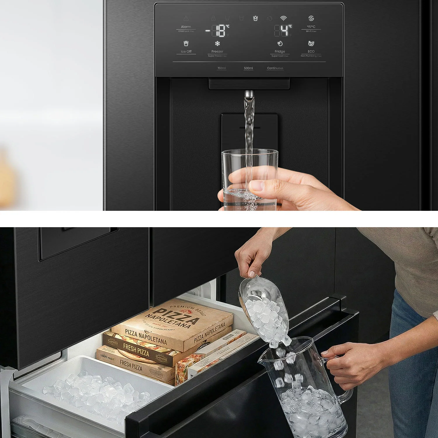 541L PureFlex French Door Fridge Black Steel 541L PureFlex French Door Fridge Black Steel