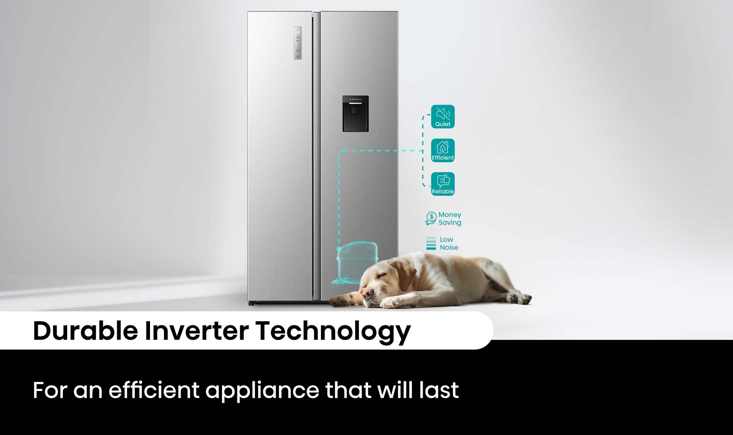 541L PureFlat Side by Side Fridge Stainless Steel 541L PureFlat Side by Side Fridge Stainless Steel