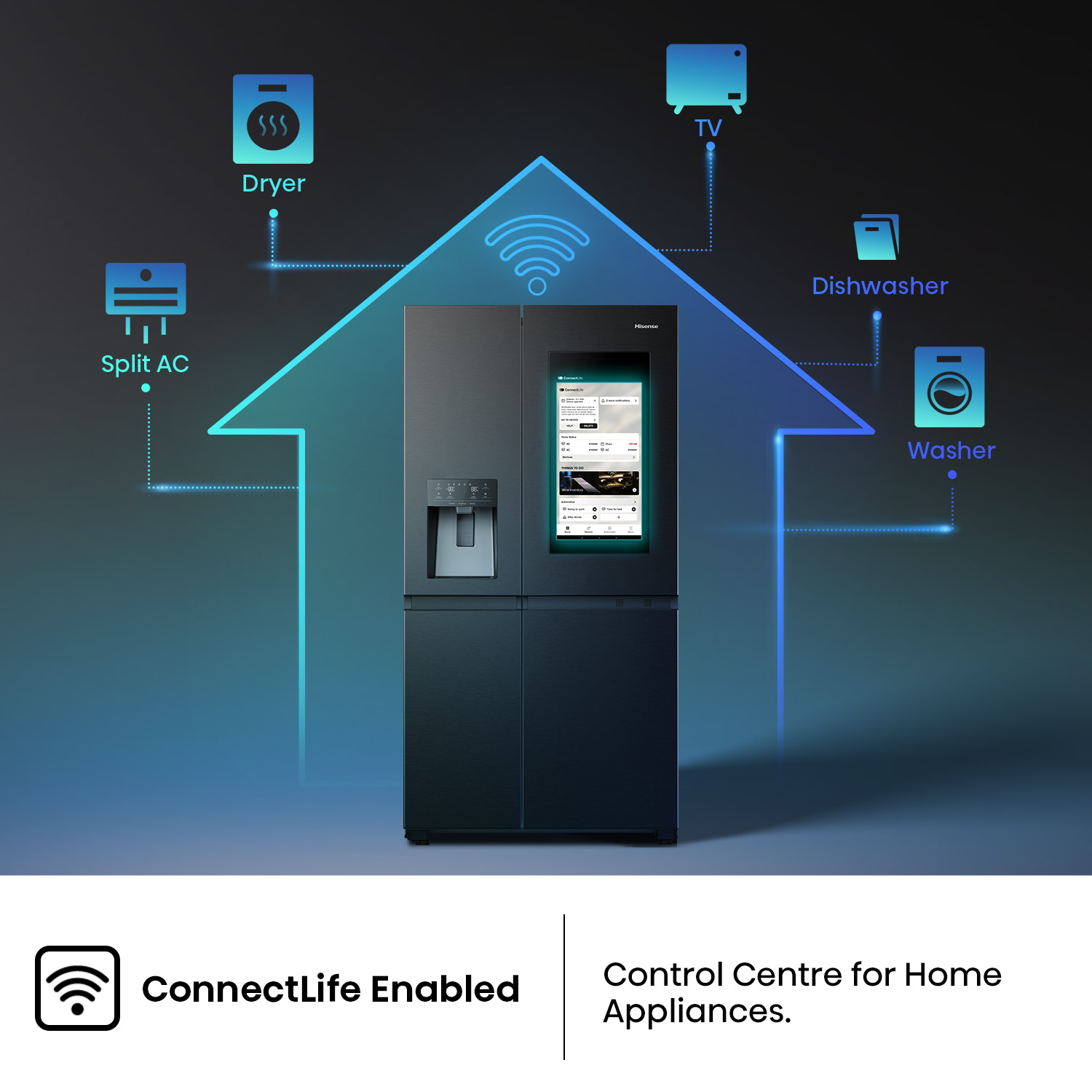 614L PureFlat Eclipse Side-by-Side Fridge Black 614L PureFlat Eclipse Side-by-Side Fridge Black