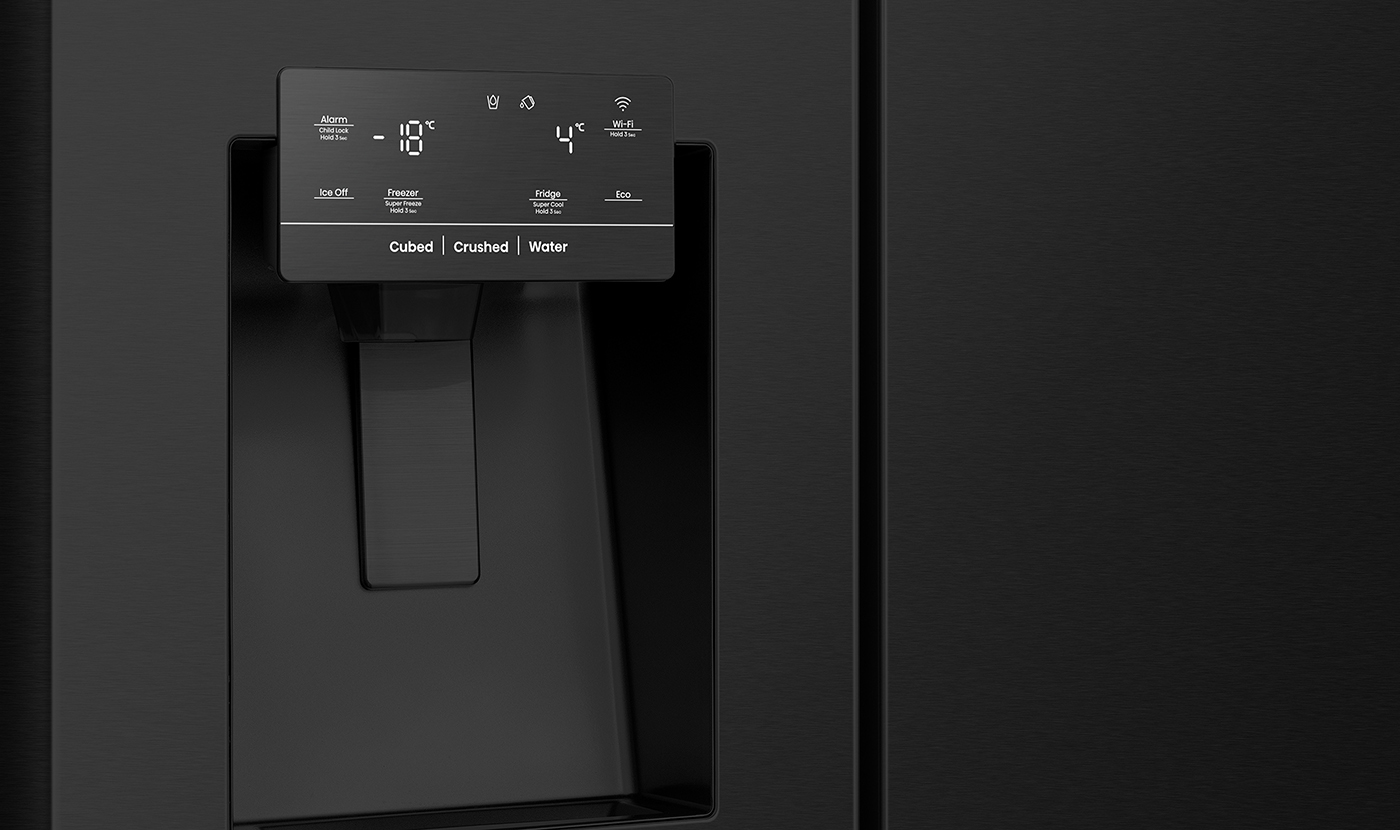 PureFlat Infinite Side by Side Black 632L PureFlat Infinite Side by Side Black 632L