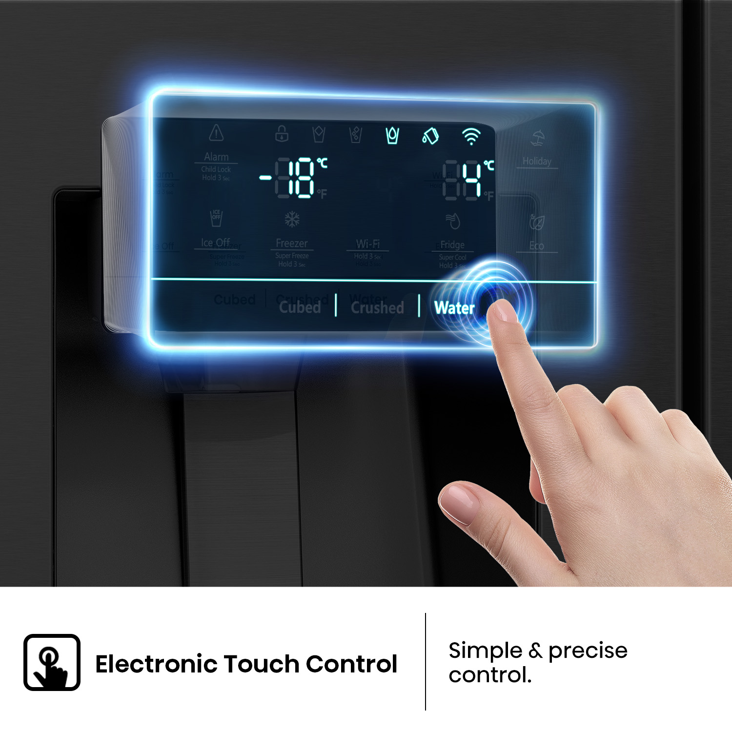 632L Black Side by Side Fridge 632L Black Side by Side Fridge