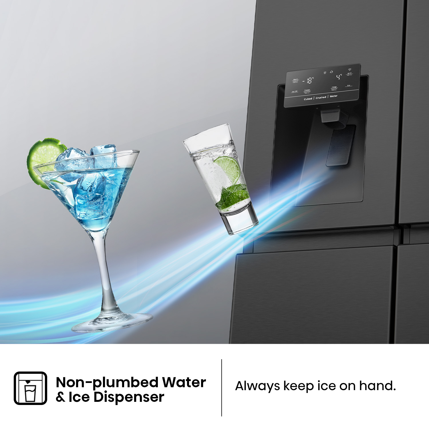 632L Black Side by Side Fridge 632L Black Side by Side Fridge