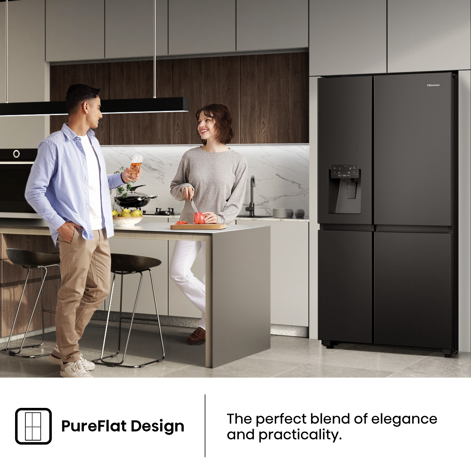 632L Black Side by Side Fridge 632L Black Side by Side Fridge