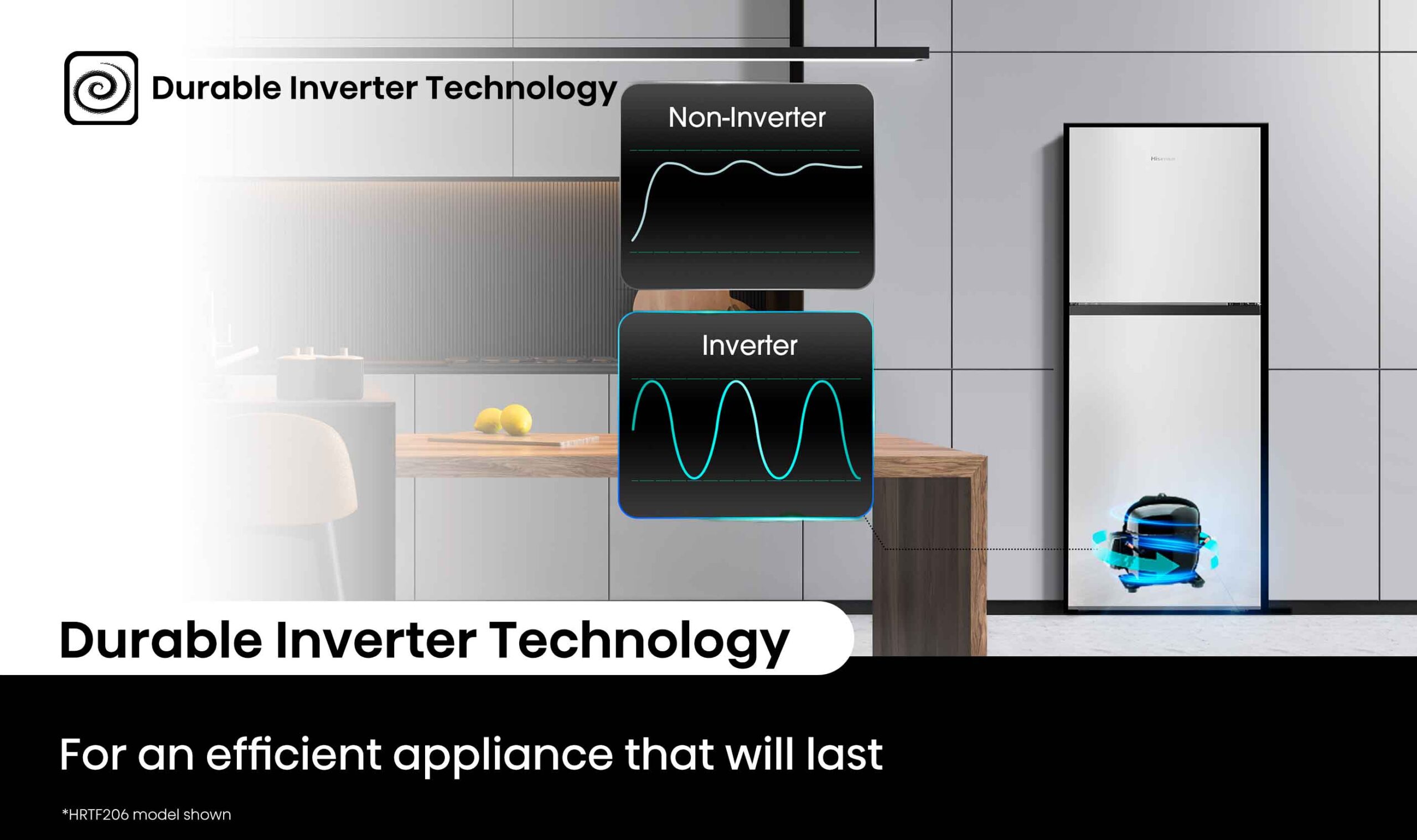 Top Mount Fridge 205L White Top Mount Fridge 205L White