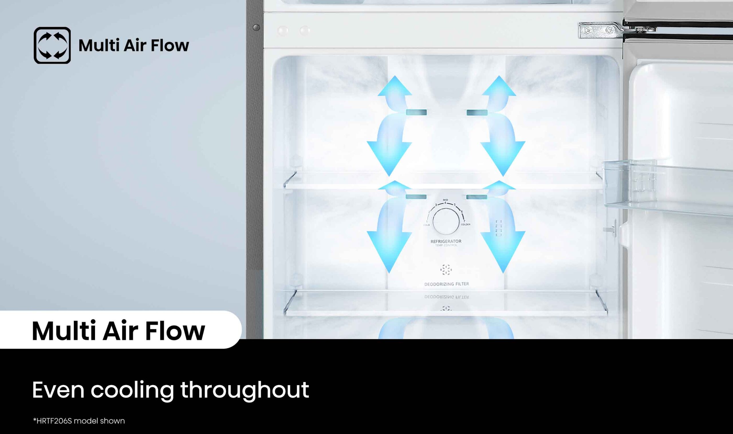 Top Mount Fridge 205L Silver Top Mount Fridge 205L Silver