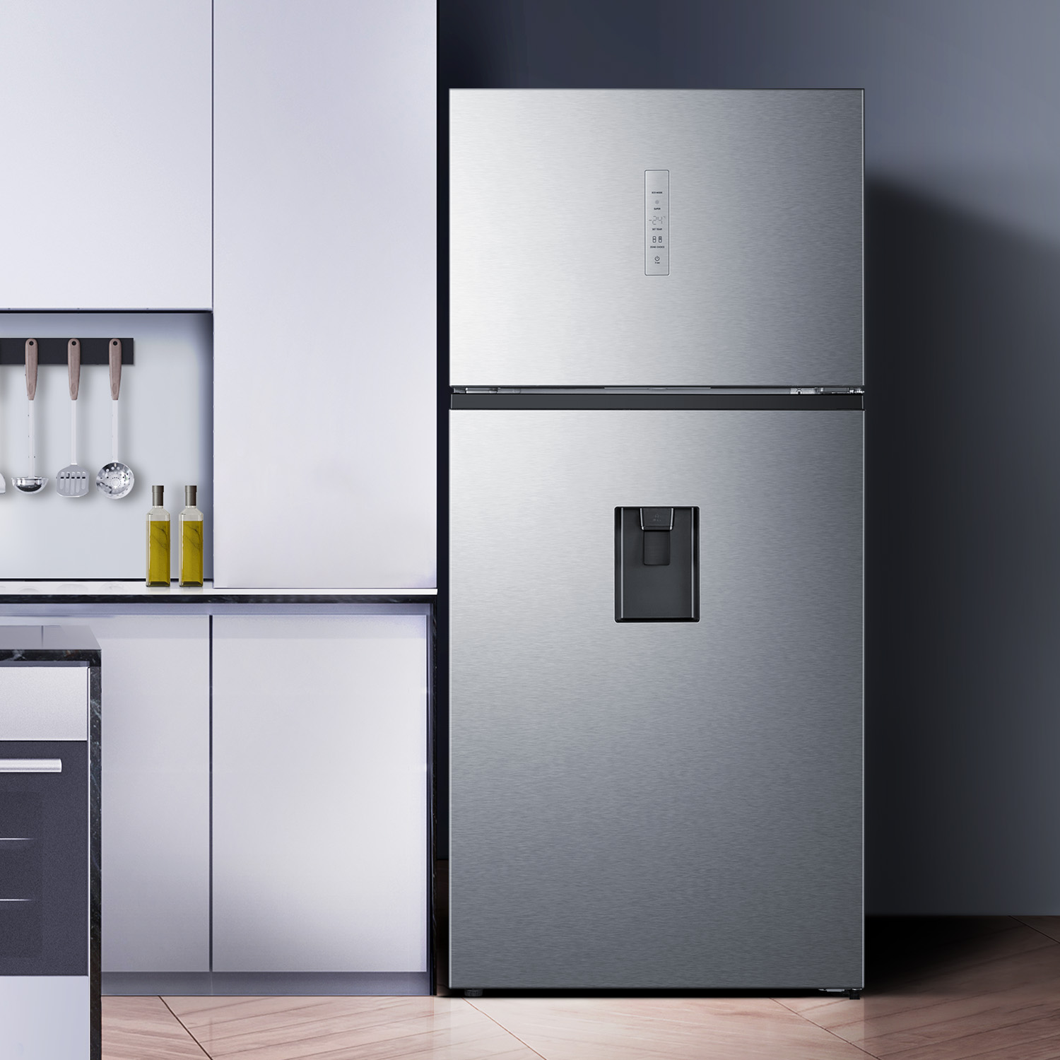 496L Silver Top Mount Fridge 496L Silver Top Mount Fridge